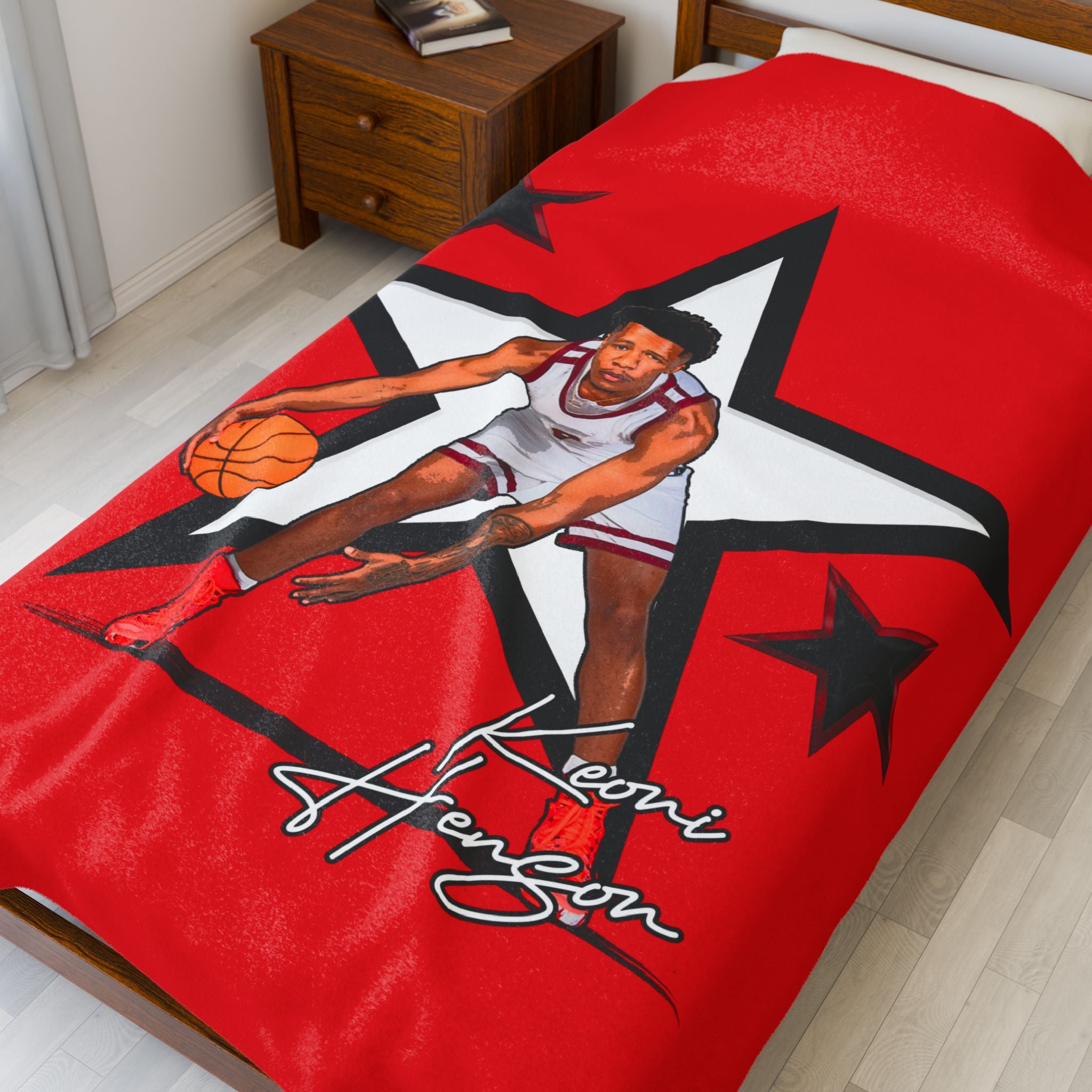 Keoni Henson Velveteen Plush Blanket