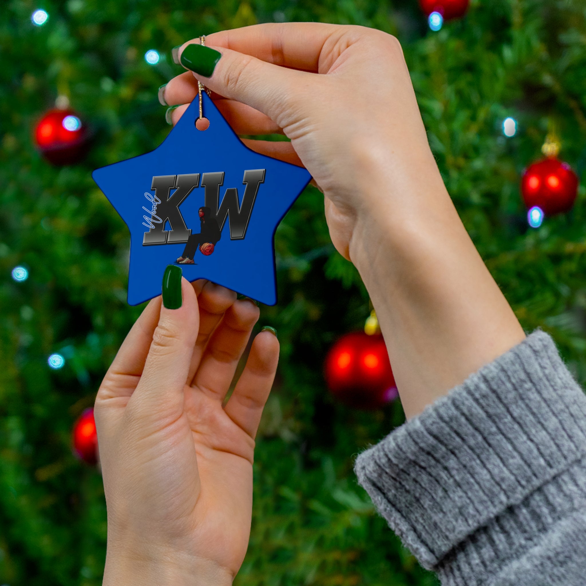 Keimarien Wood Ceramic Ornament