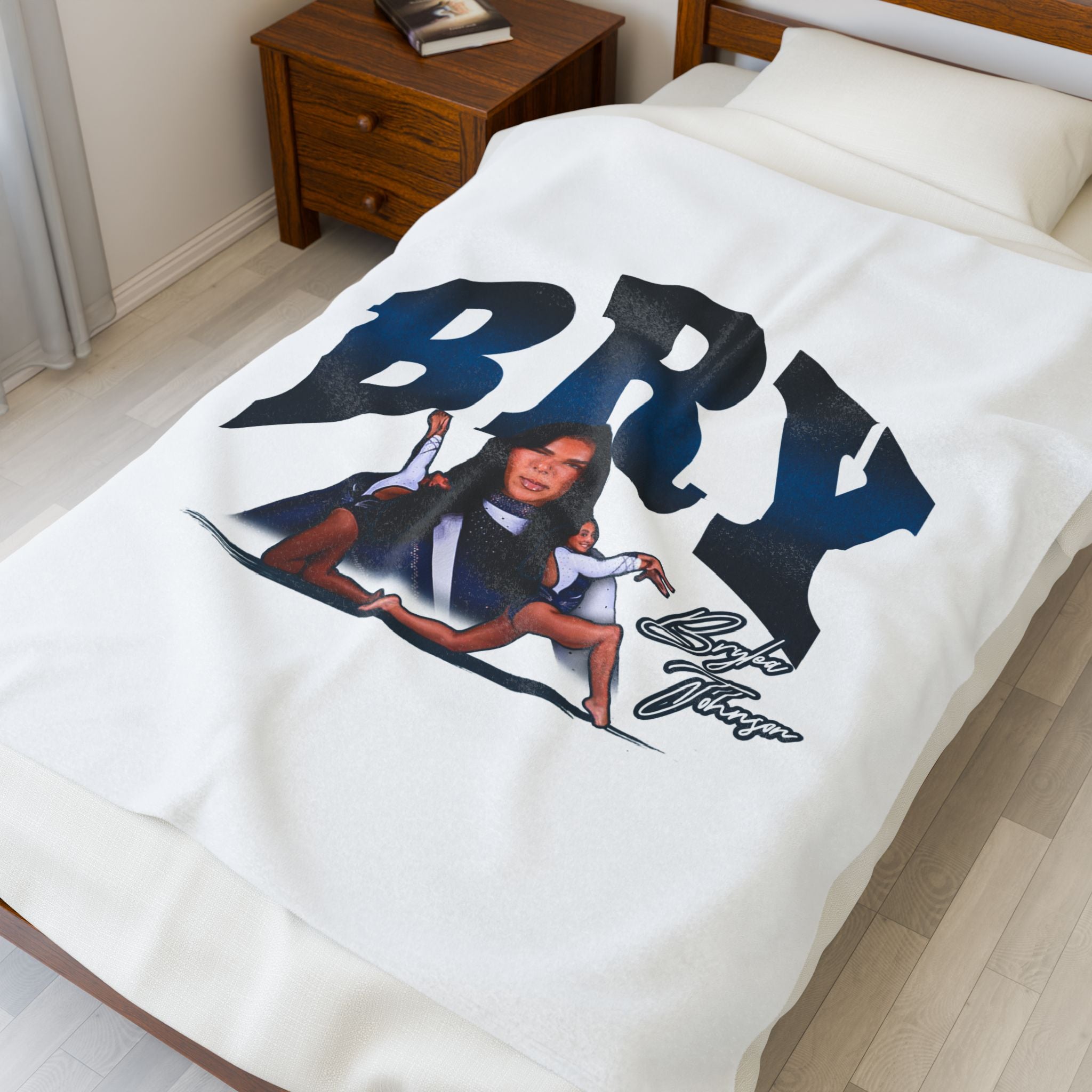 Brylea Johnson Velveteen Plush Blanket