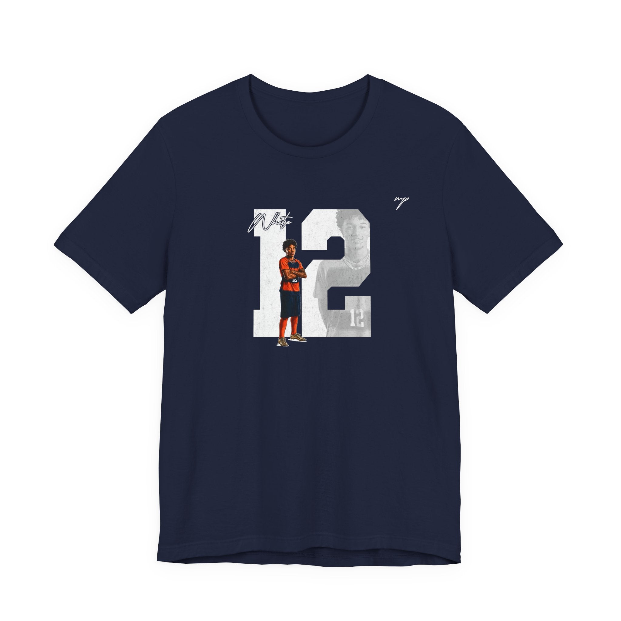 Dario White Graphic Tee