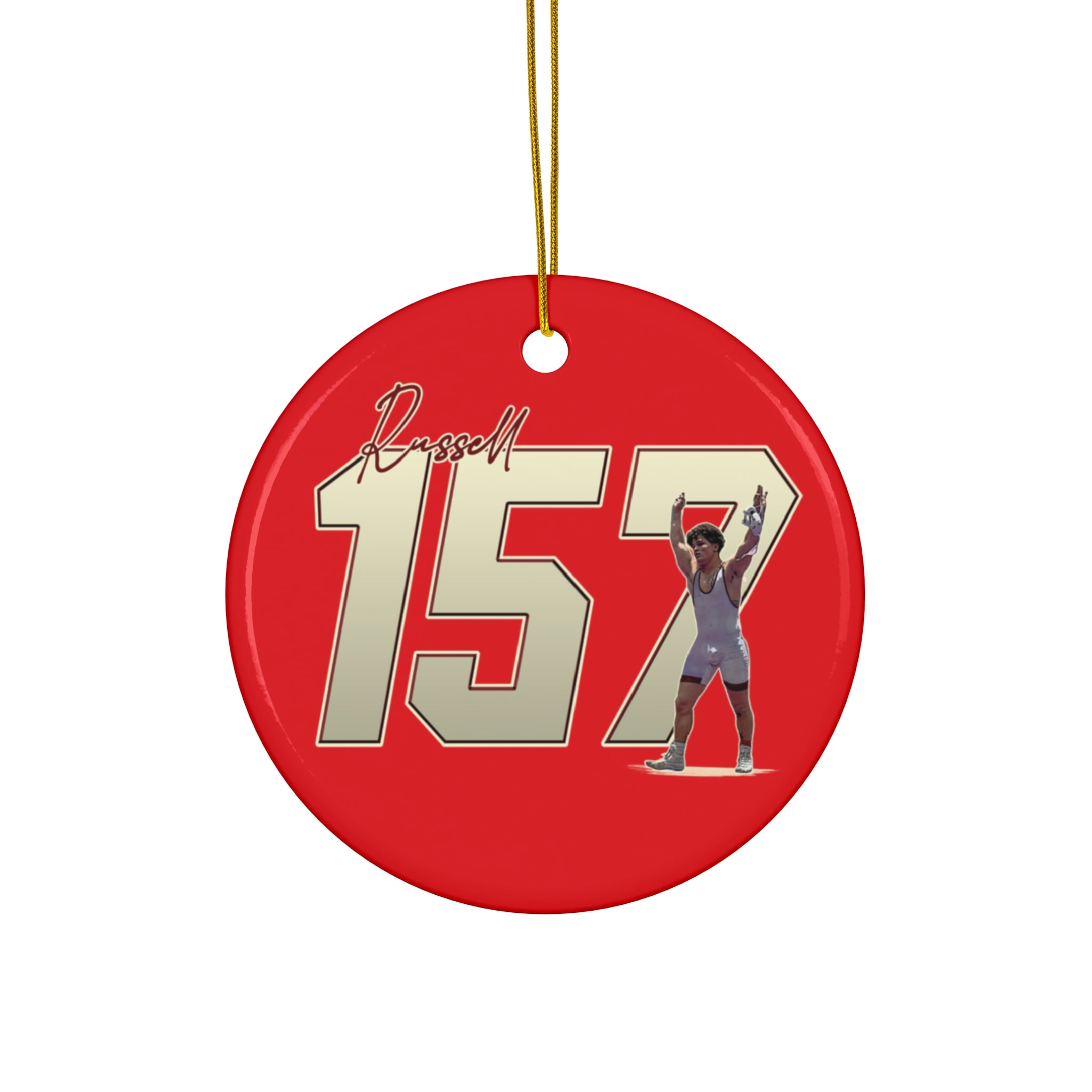 Dallas Russell Ceramic Ornament
