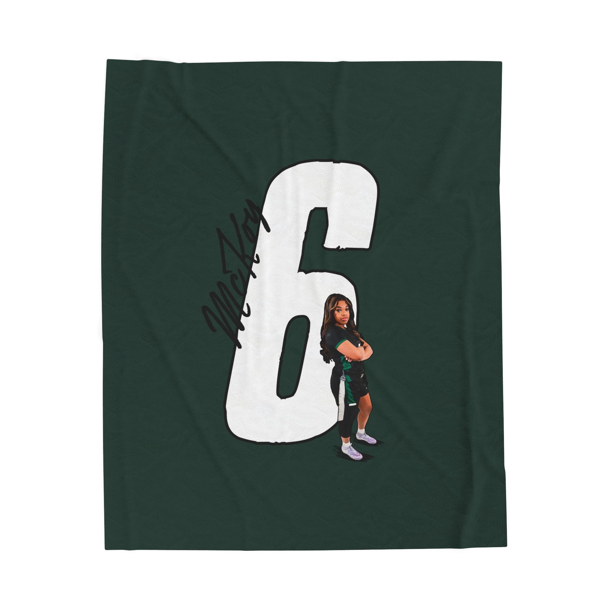 Kris'Shyia McKoy Velveteen Plush Blanket
