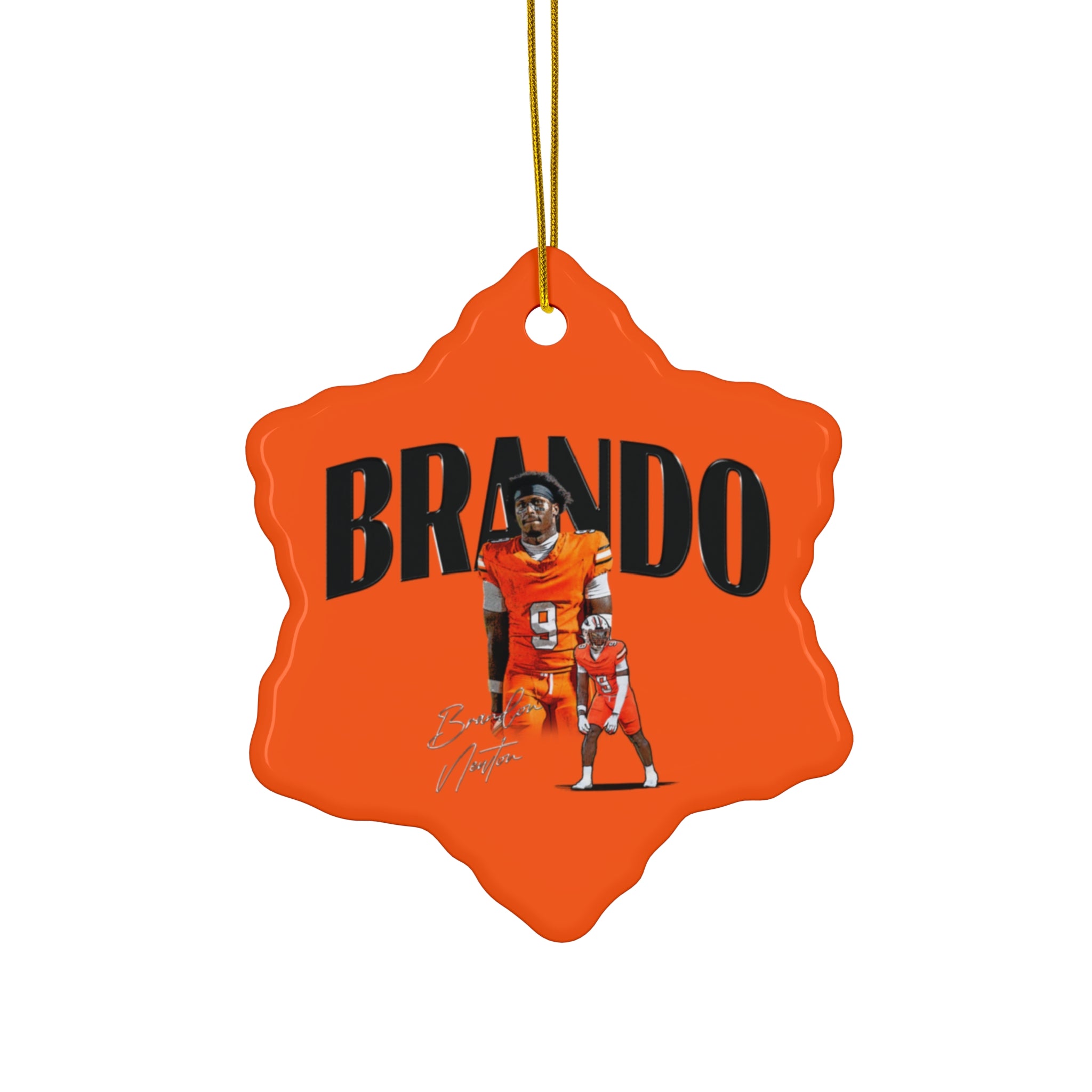 Brandon Newton Ceramic Ornament