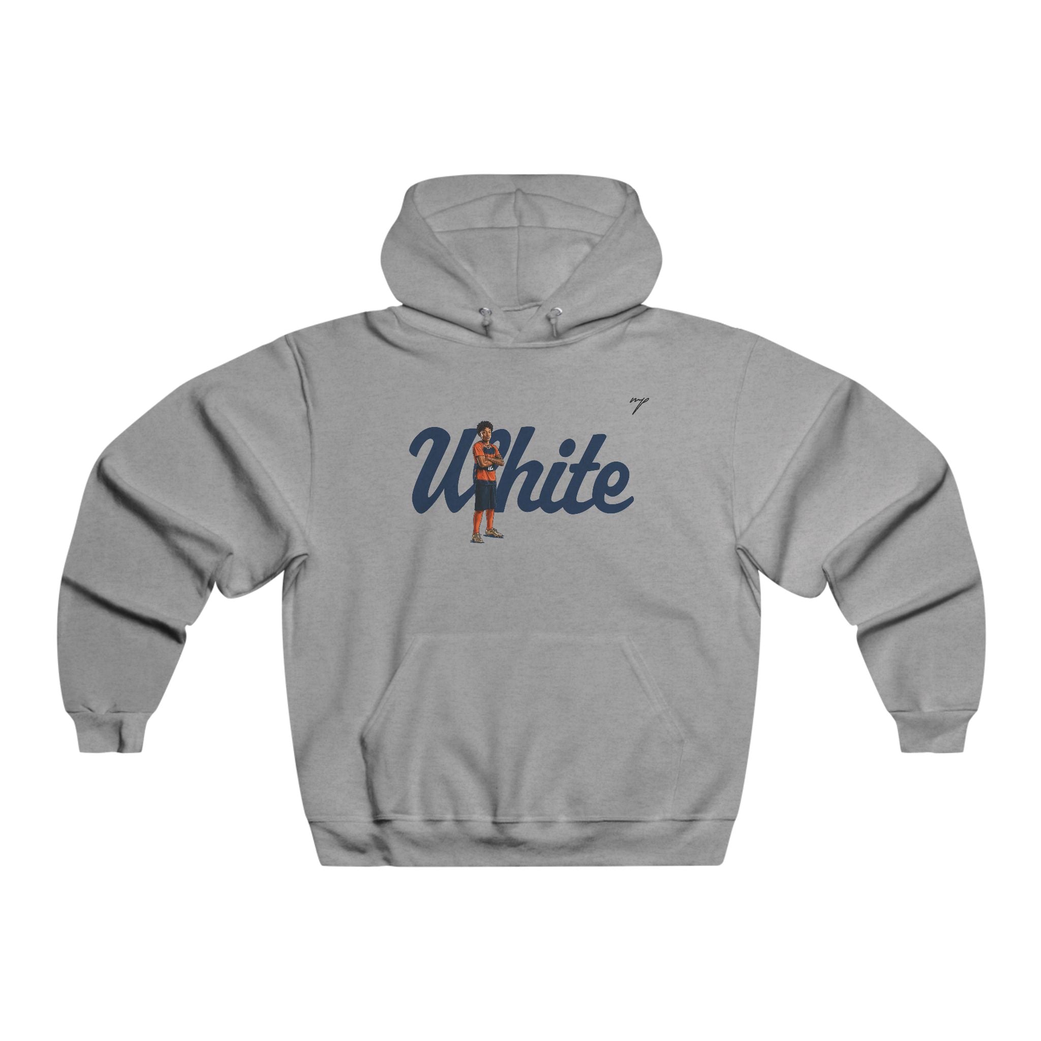 Dario White Vintage Hoodie