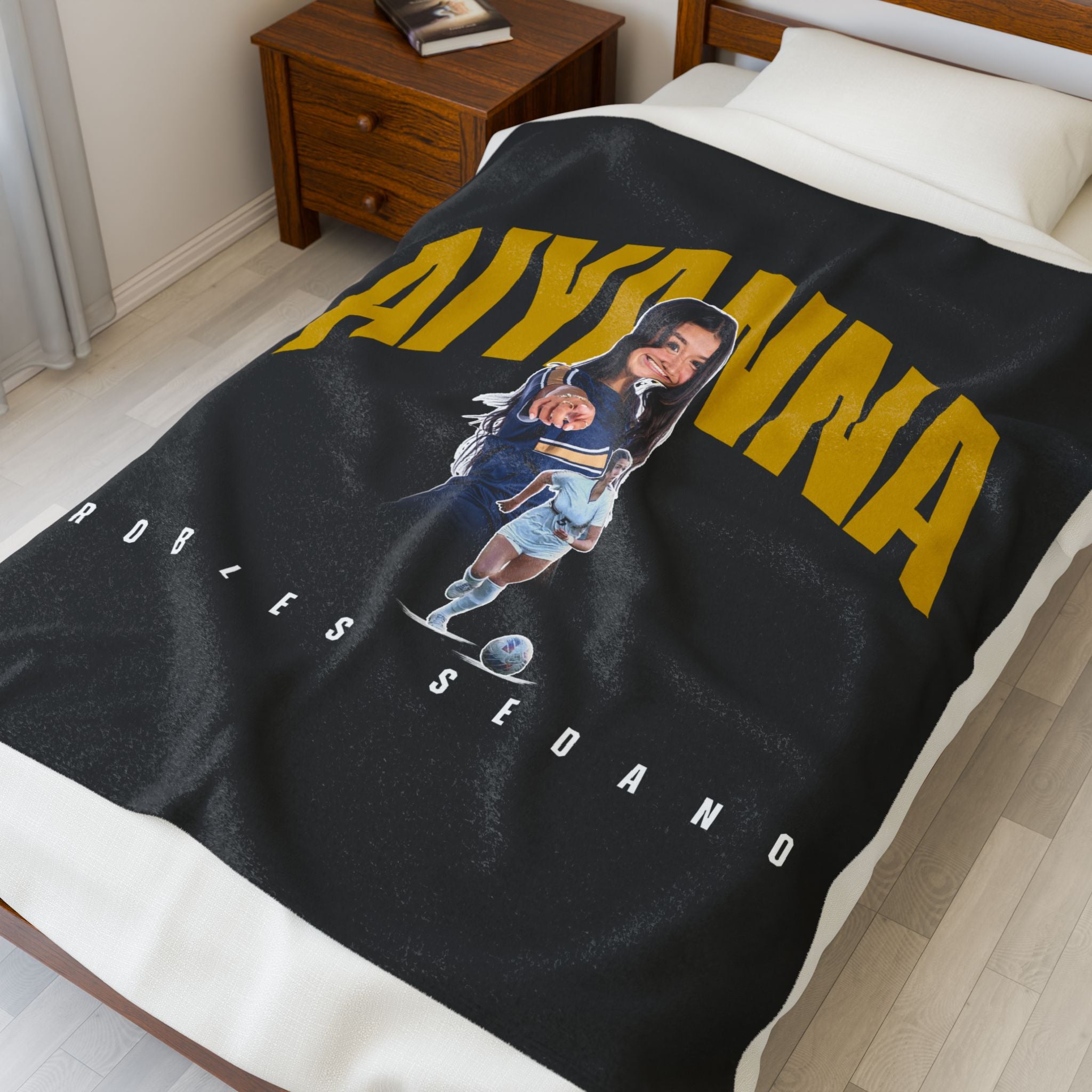 Aiyanna Robles Sedano Velveteen Plush Blanket