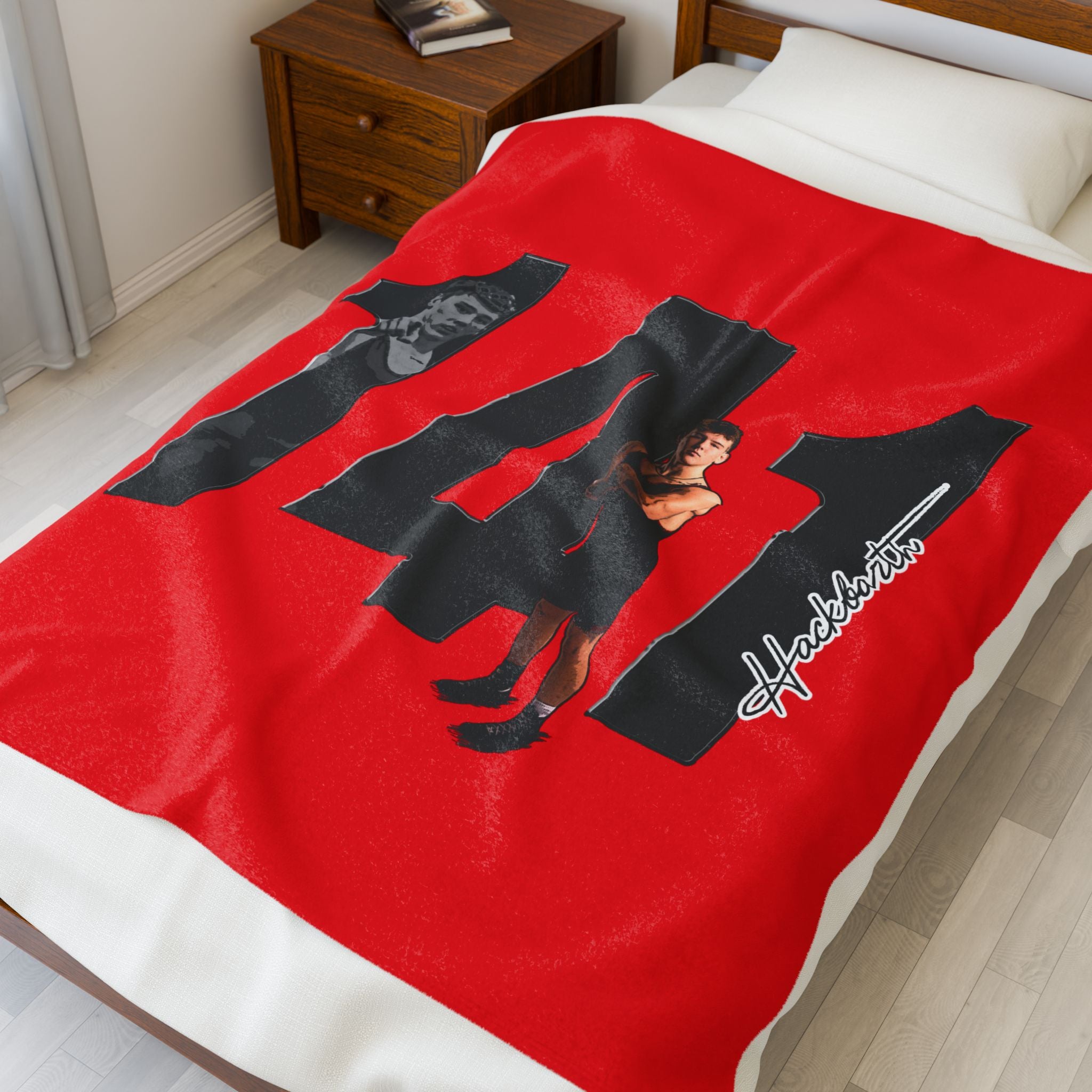 Hudson Hackbarth Velveteen Plush Blanket