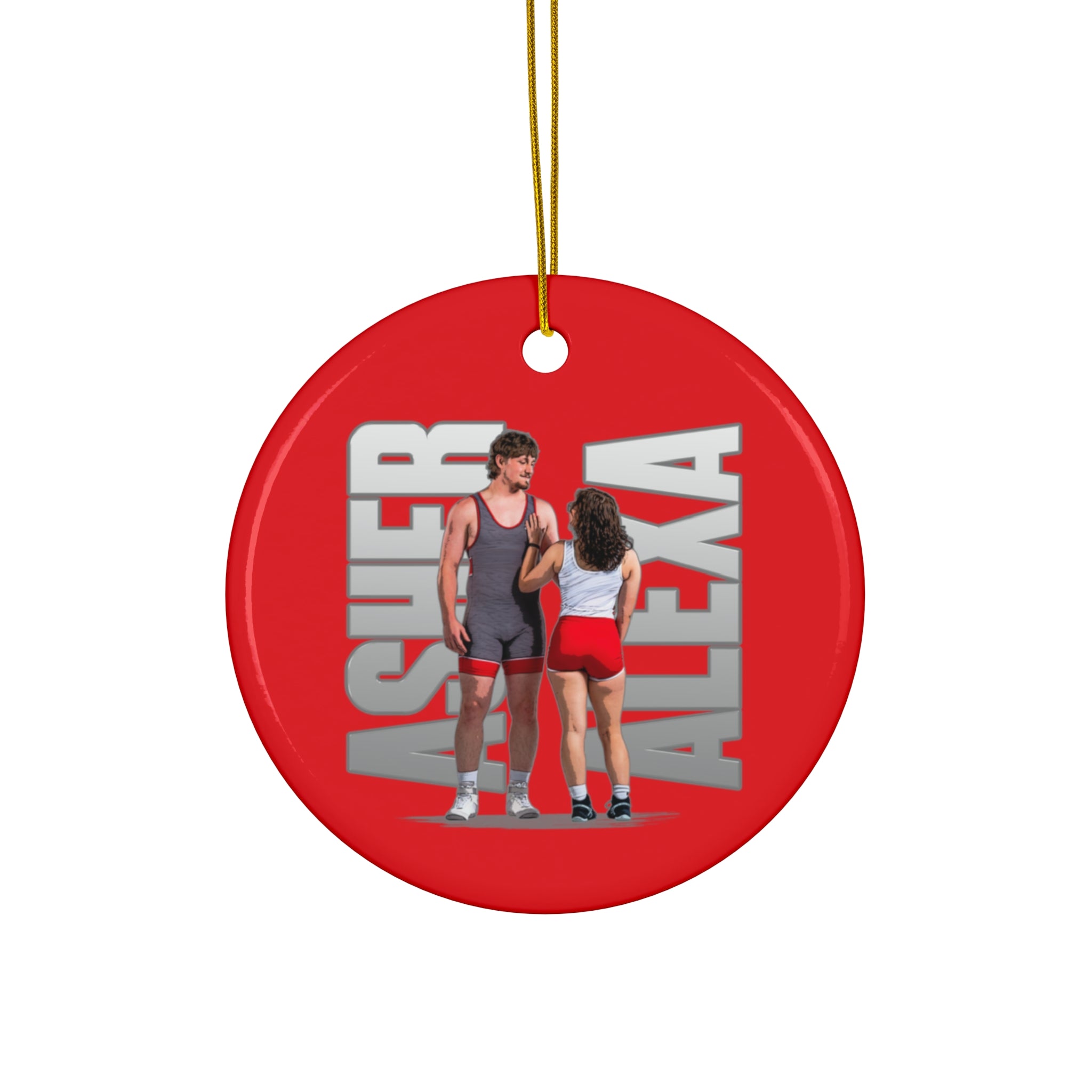 Asher & Alexa Ceramic Ornament