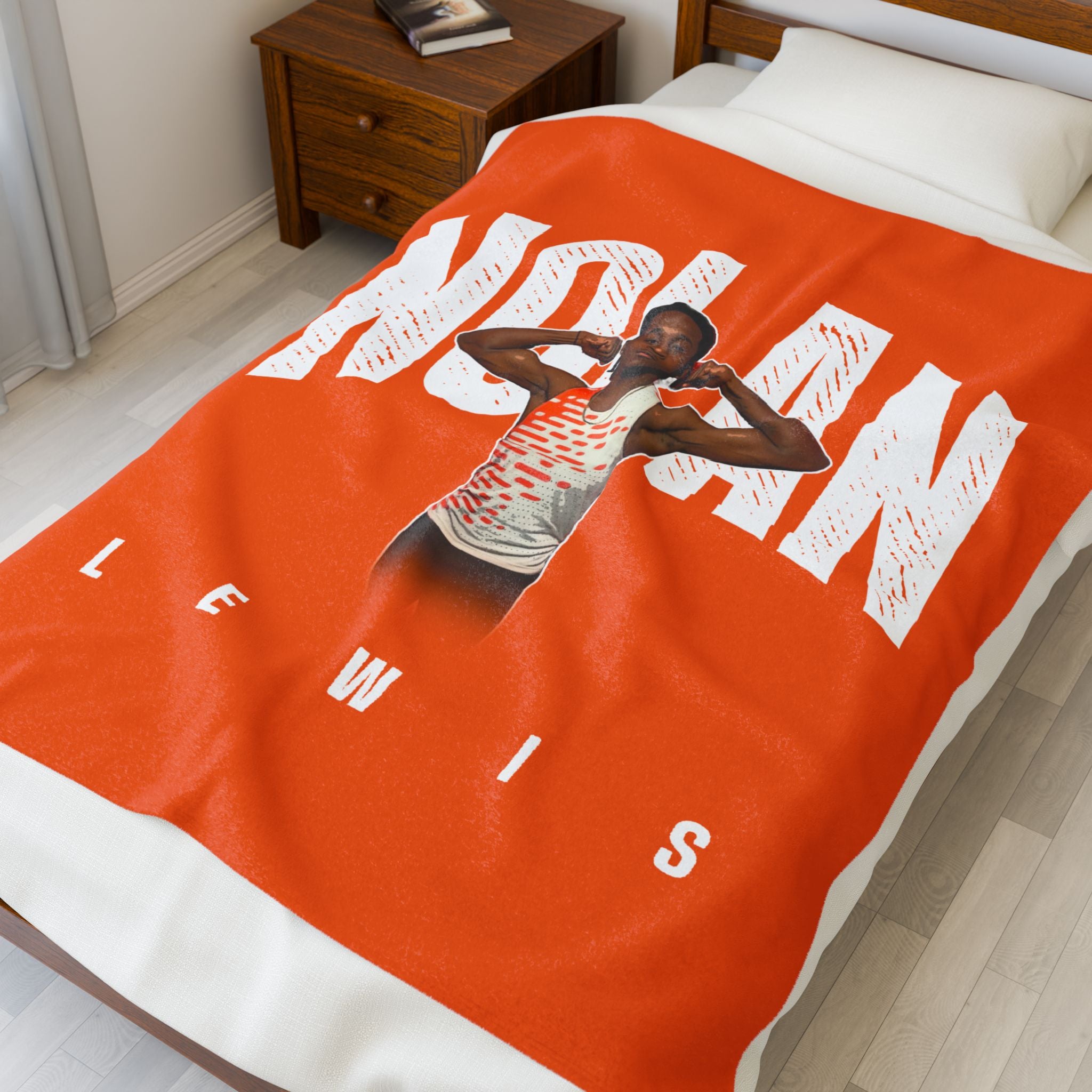 Nolan Lewis Velveteen Plush Blanket