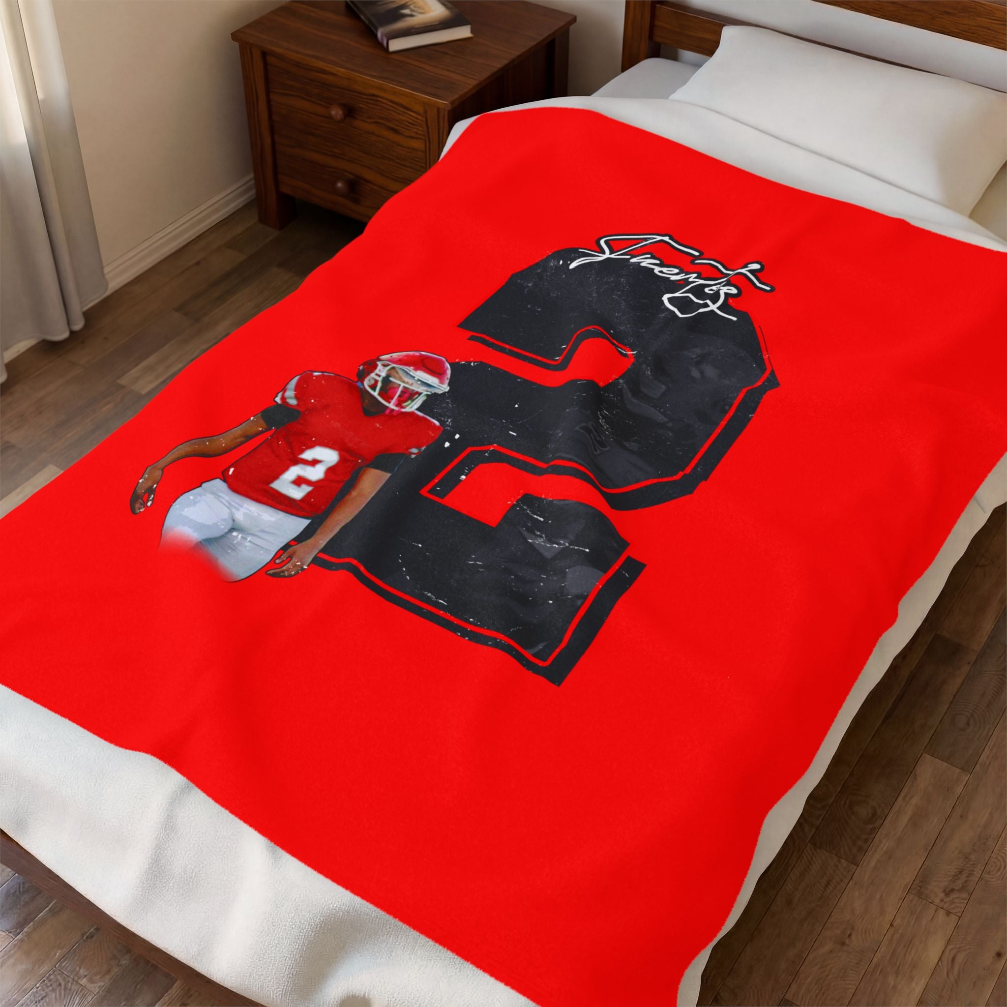 Andruw Fuentez Velveteen Plush Blanket