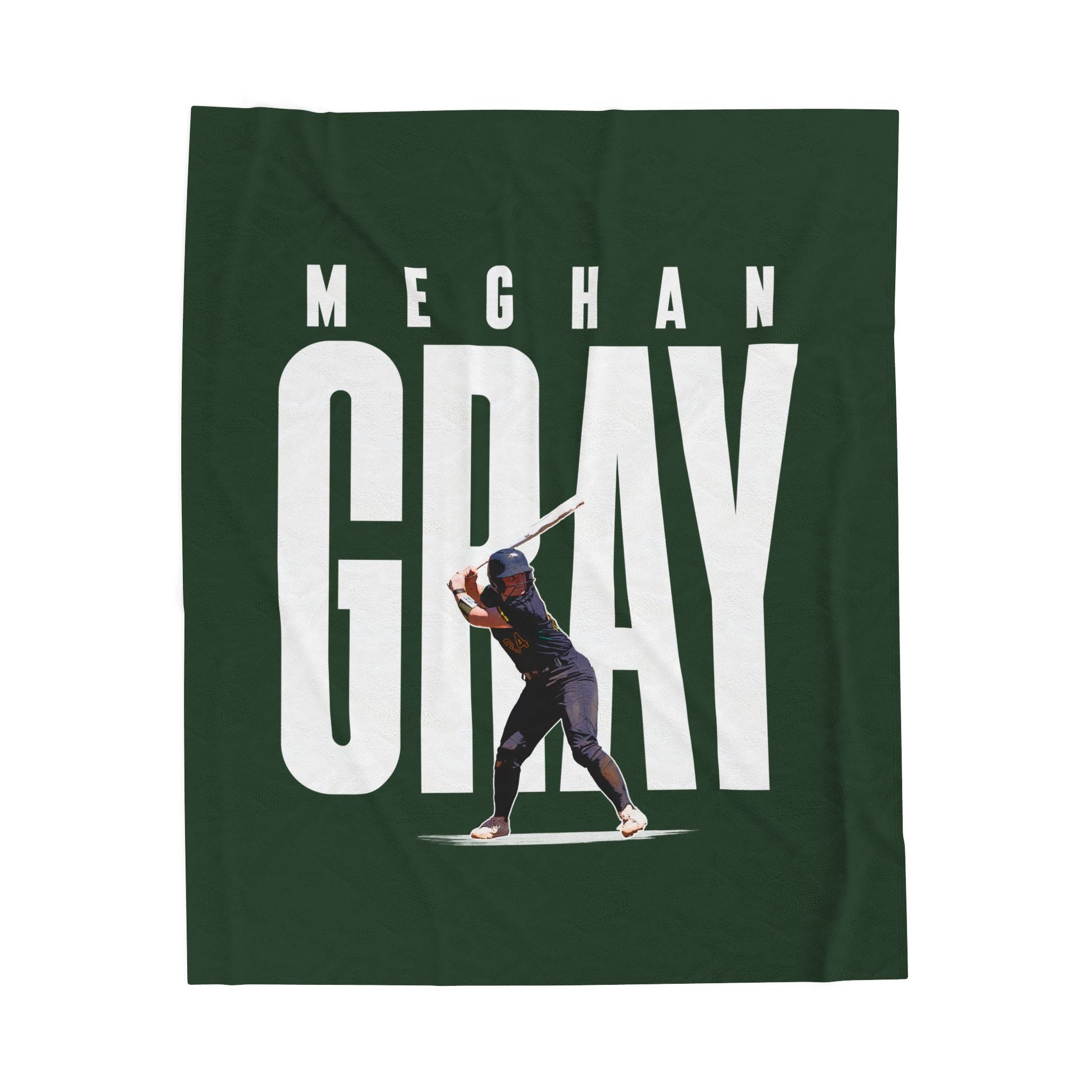 Meghan Gray Velveteen Plush Blanket