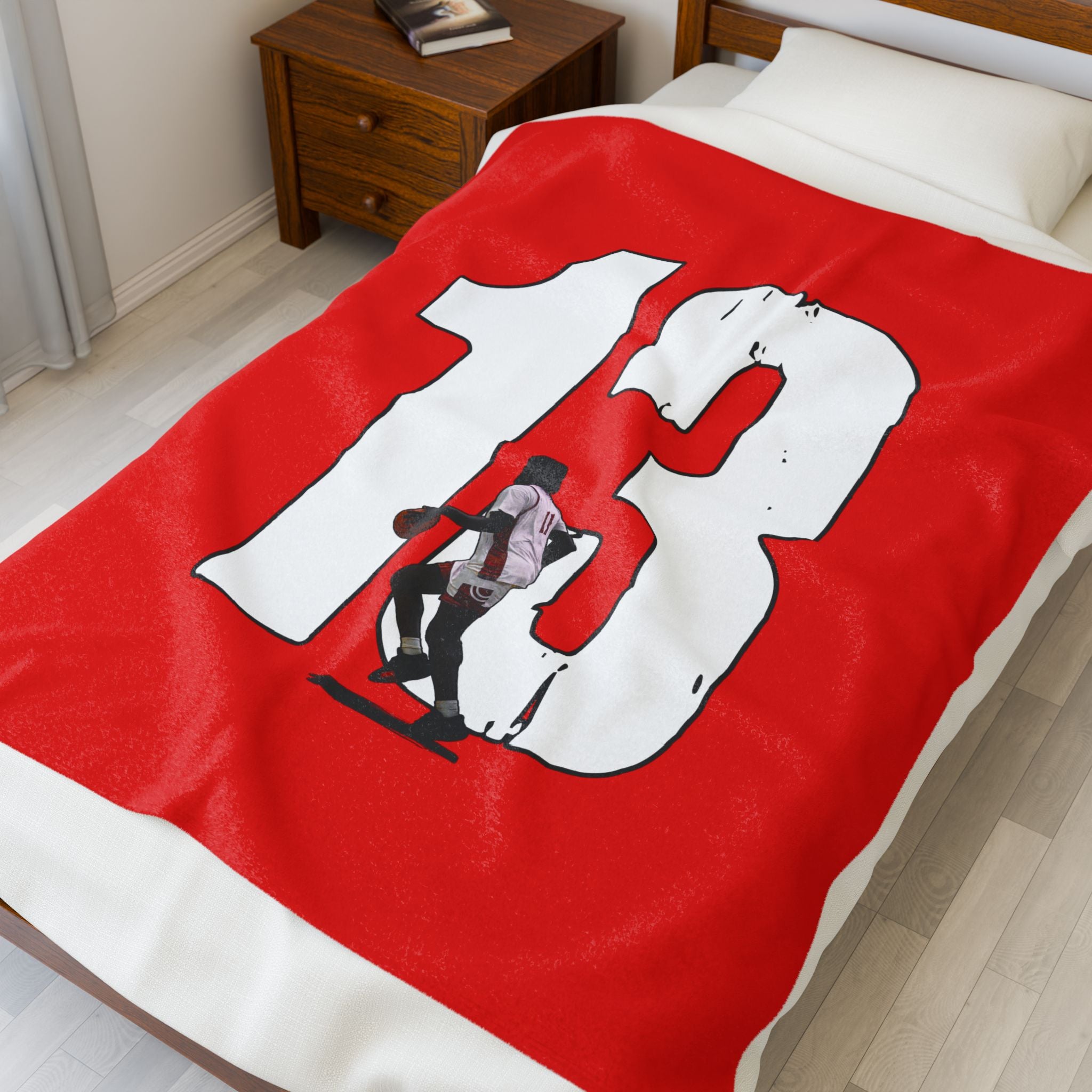 Michael Okello Velveteen Plush Blanket