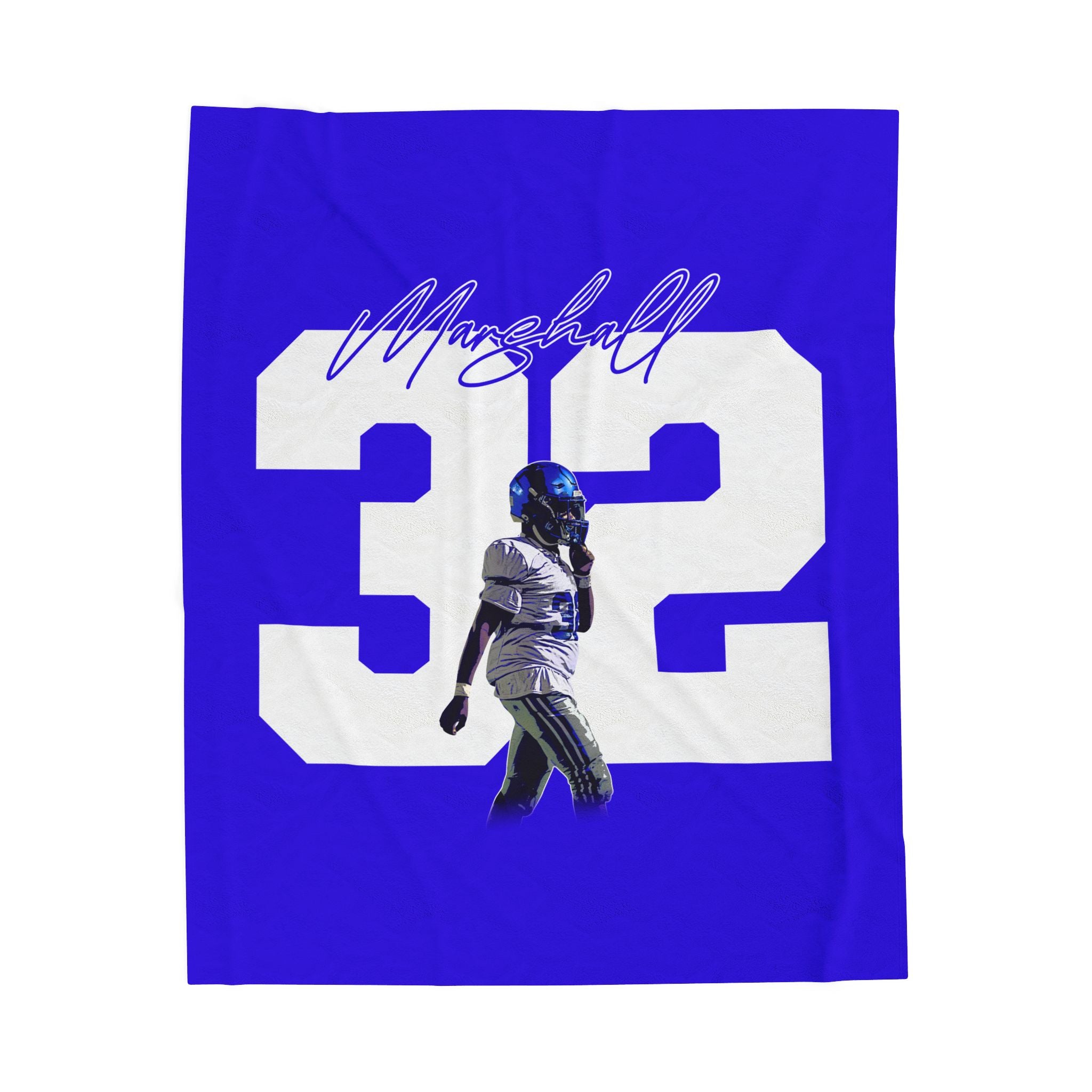 Michael Marshall Velveteen Plush Blanket