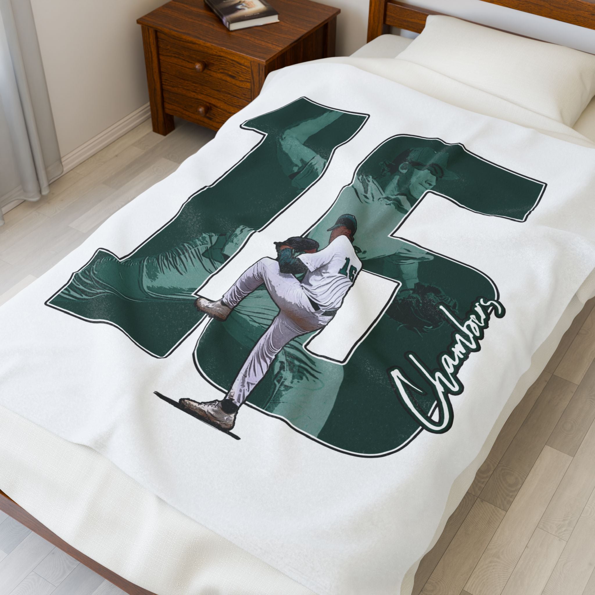 Brady Chambers Velveteen Plush Blanket