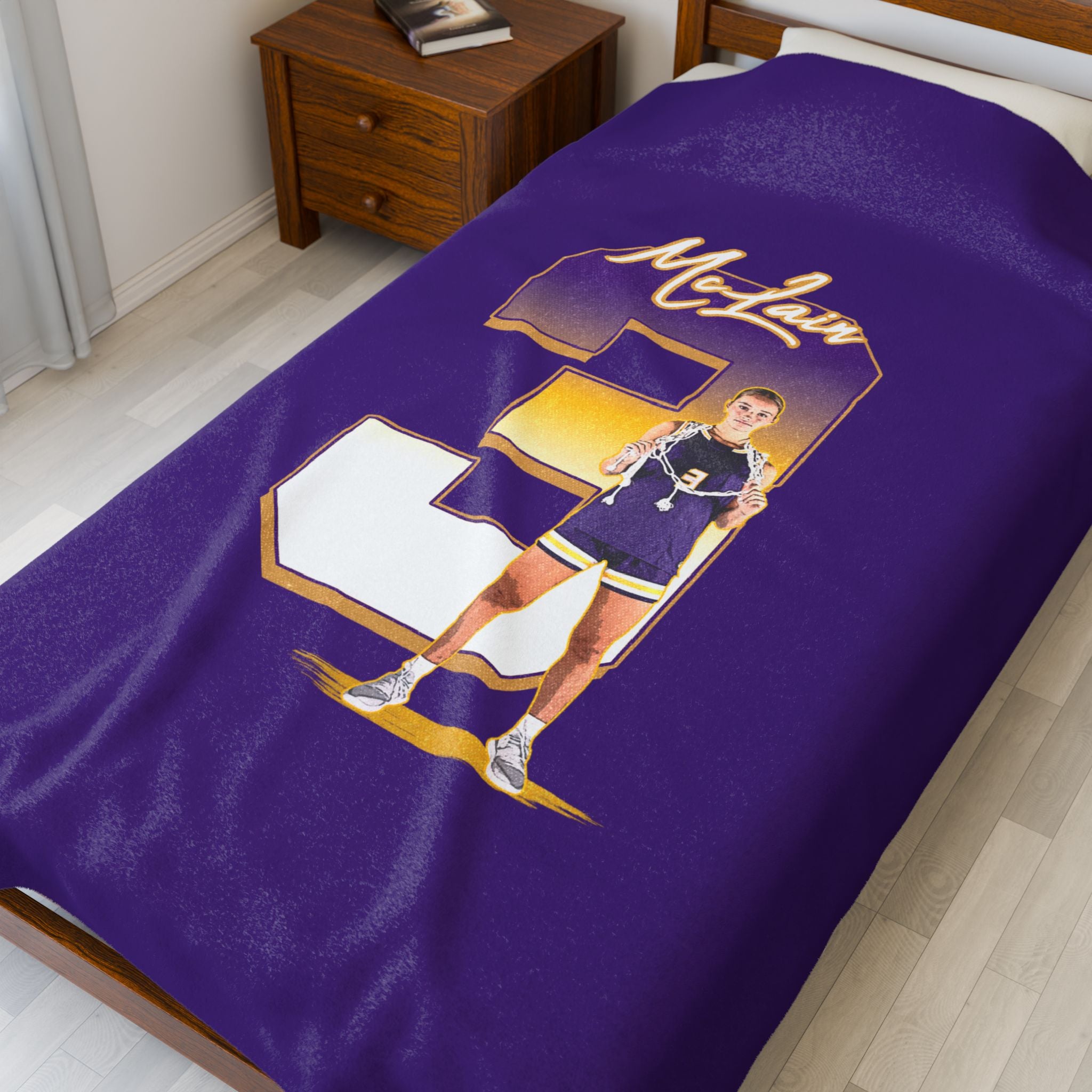 Frankie Mclain Velveteen Plush Blanket