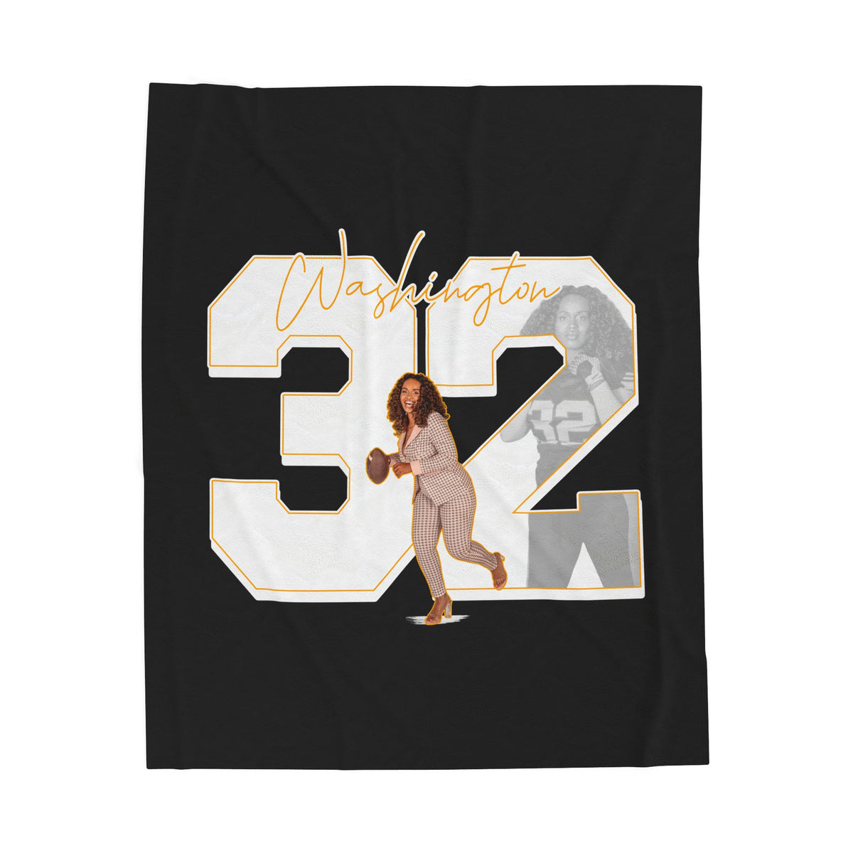 Markashia Washington Velveteen Plush Blanket