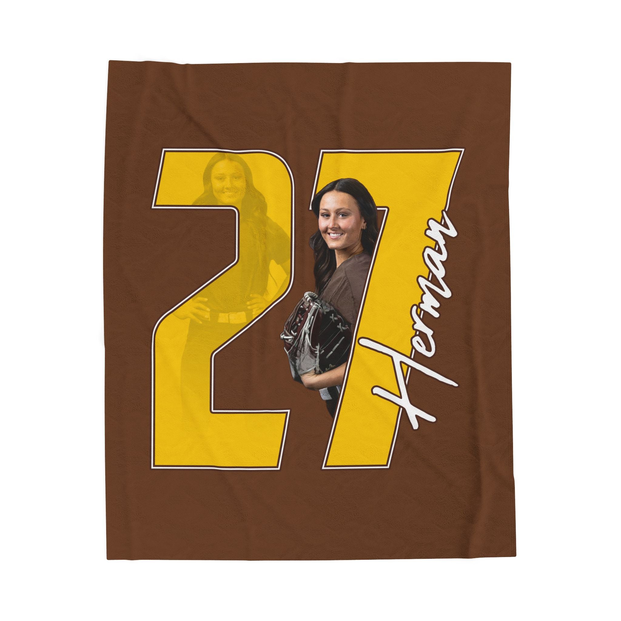 Hannah Herman Velveteen Plush Blanket