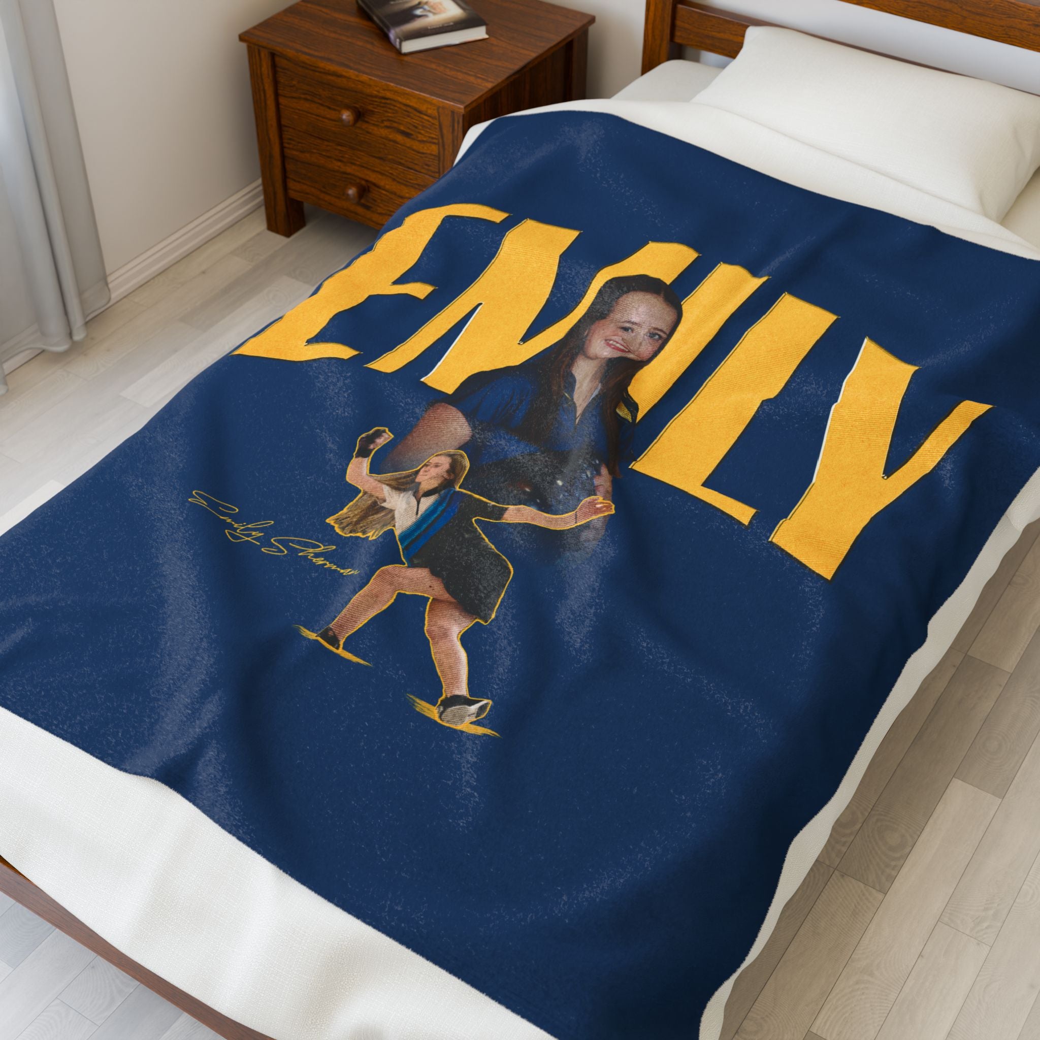 Emily Sherman Velveteen Plush Blanket