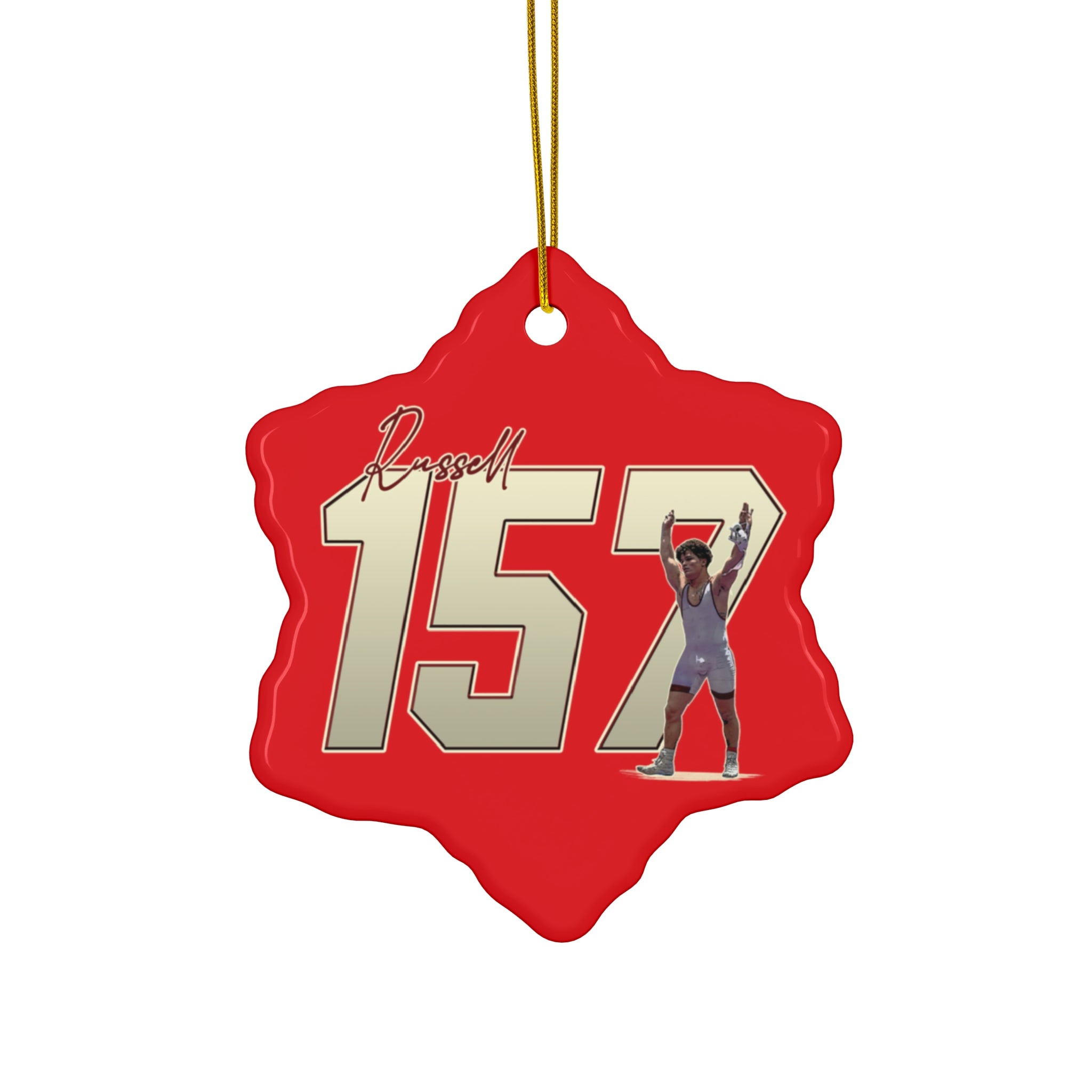 Dallas Russell Ceramic Ornament