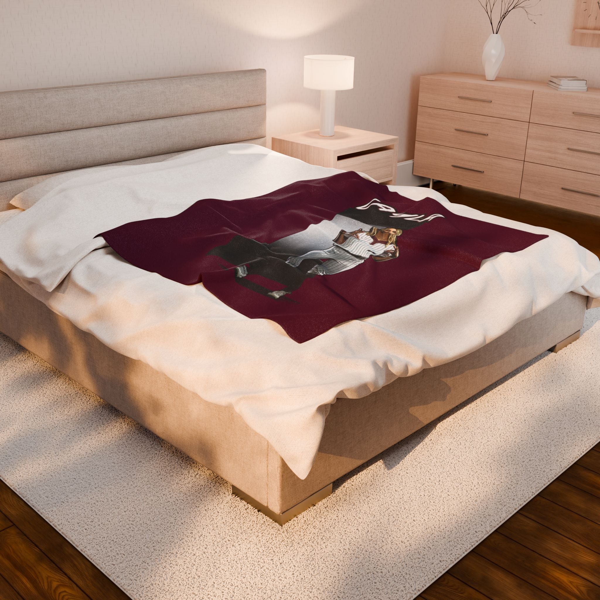 Layla Gugino Velveteen Plush Blanket