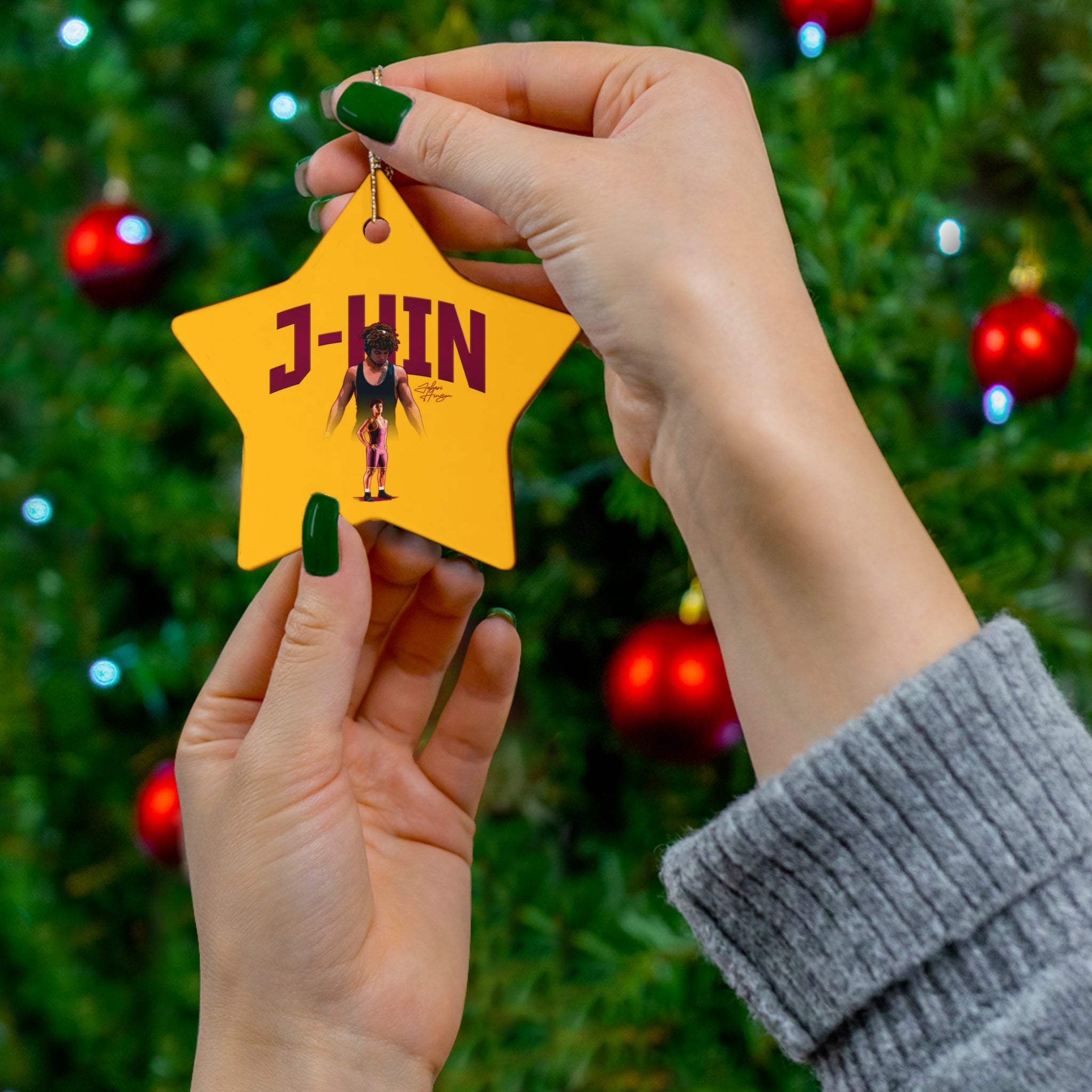 Jabari Hinson Ceramic Ornament
