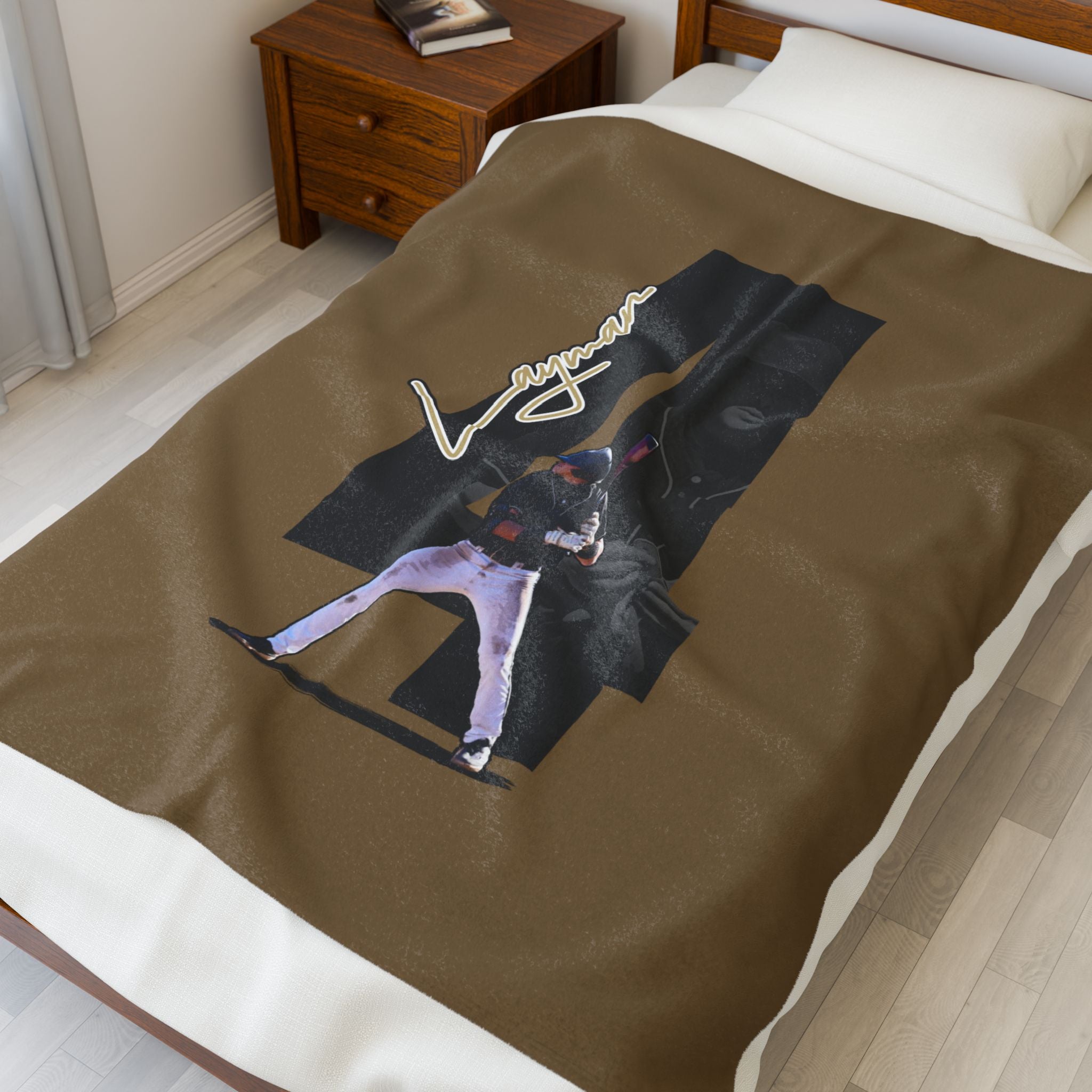 James Layman Velveteen Plush Blanket