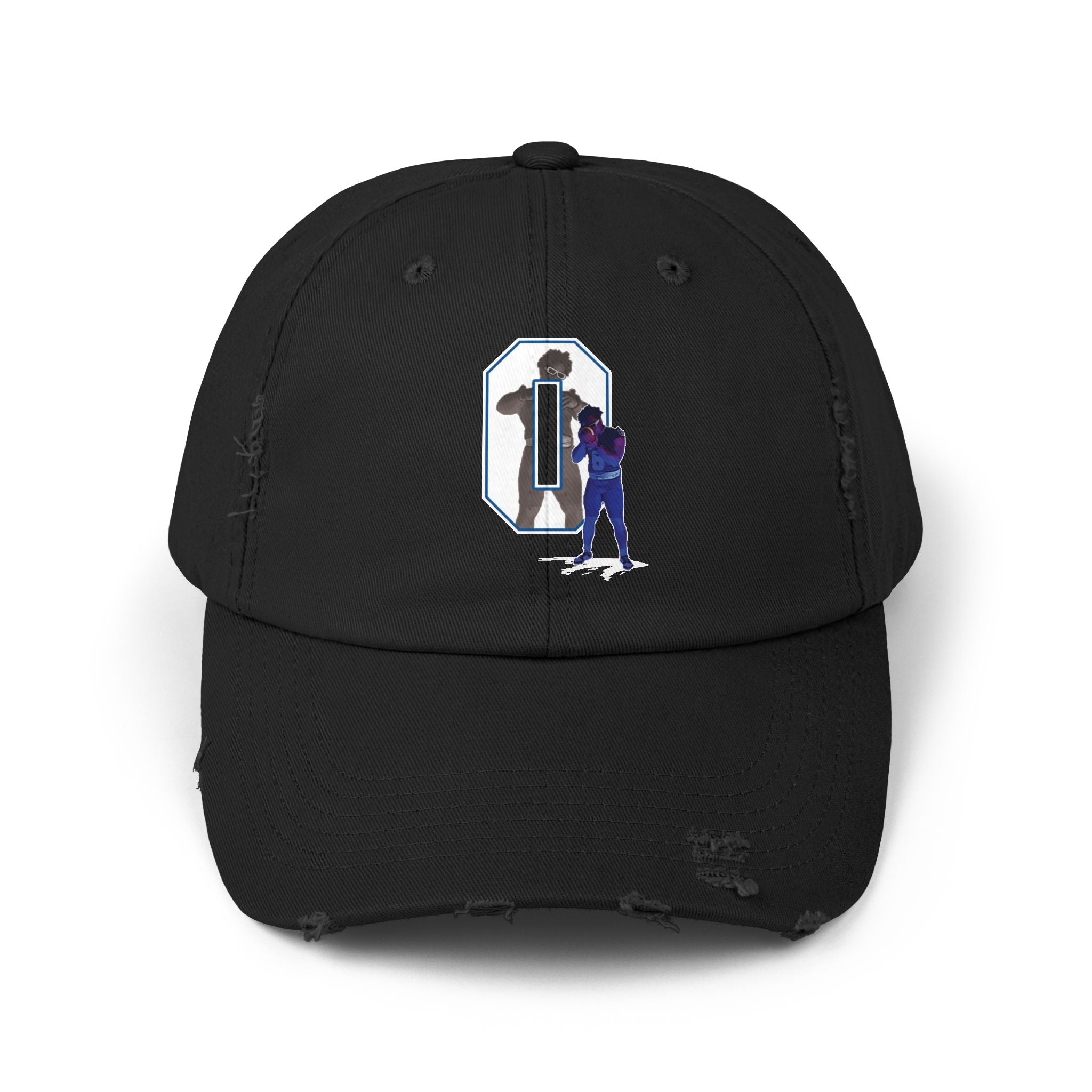 Trenton White Distressed Dad Cap