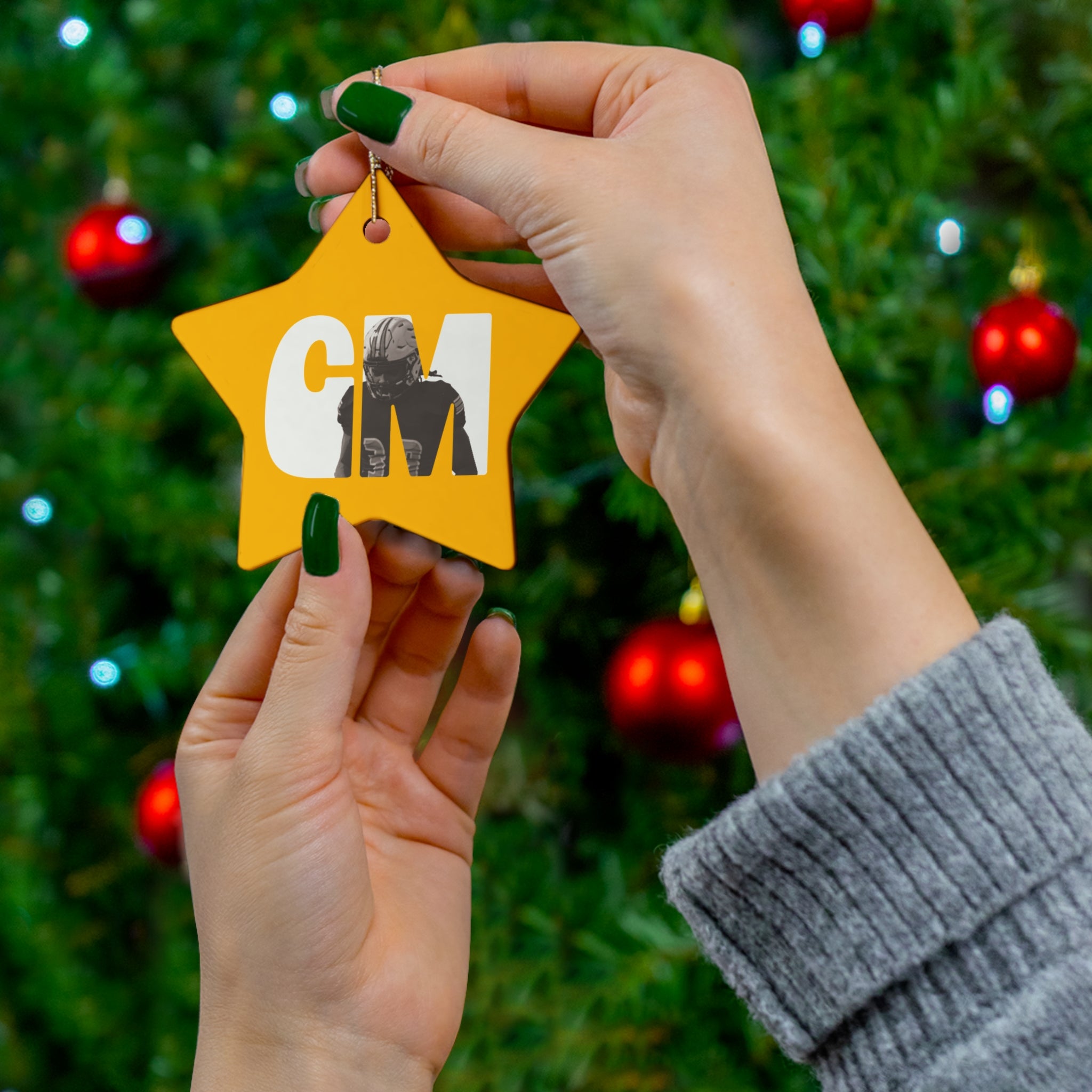 Cam Mahan Ceramic Ornament
