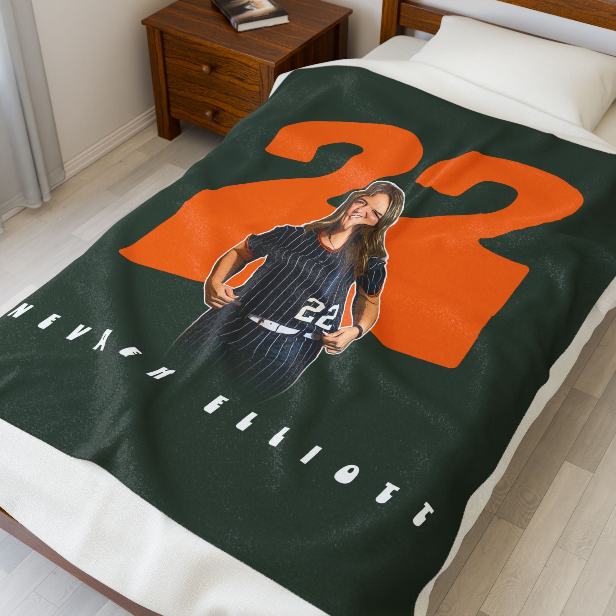 Nevaeh Elliott Velveteen Plush Blanket