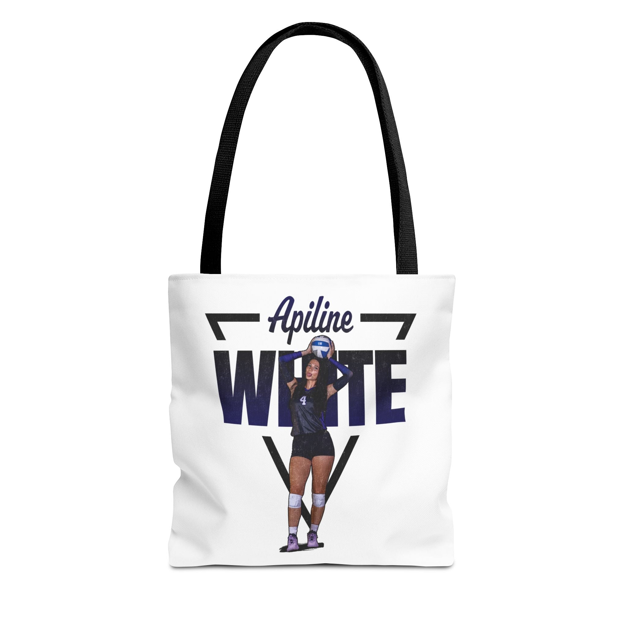 Apiline White Tote Bag