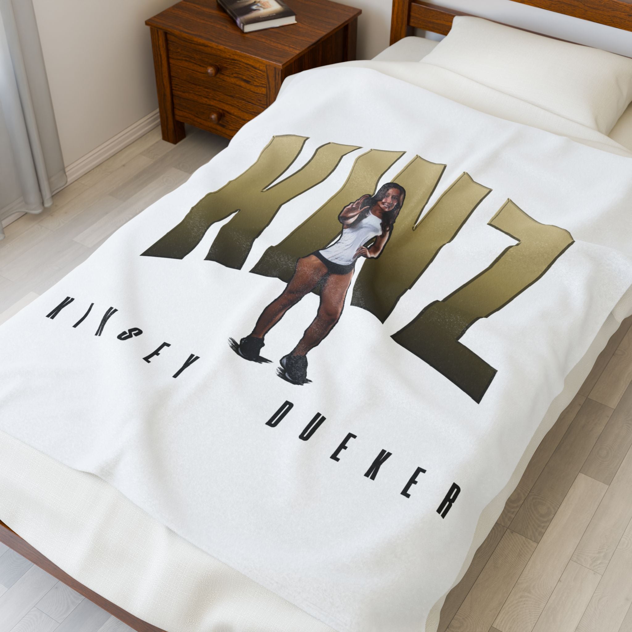 Kinsey Dueker Velveteen Plush Blanket