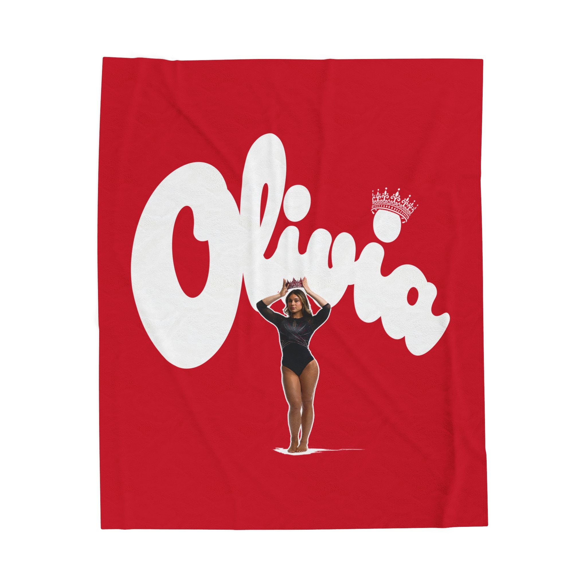 Olivia Dinovi Velveteen Plush Blanket