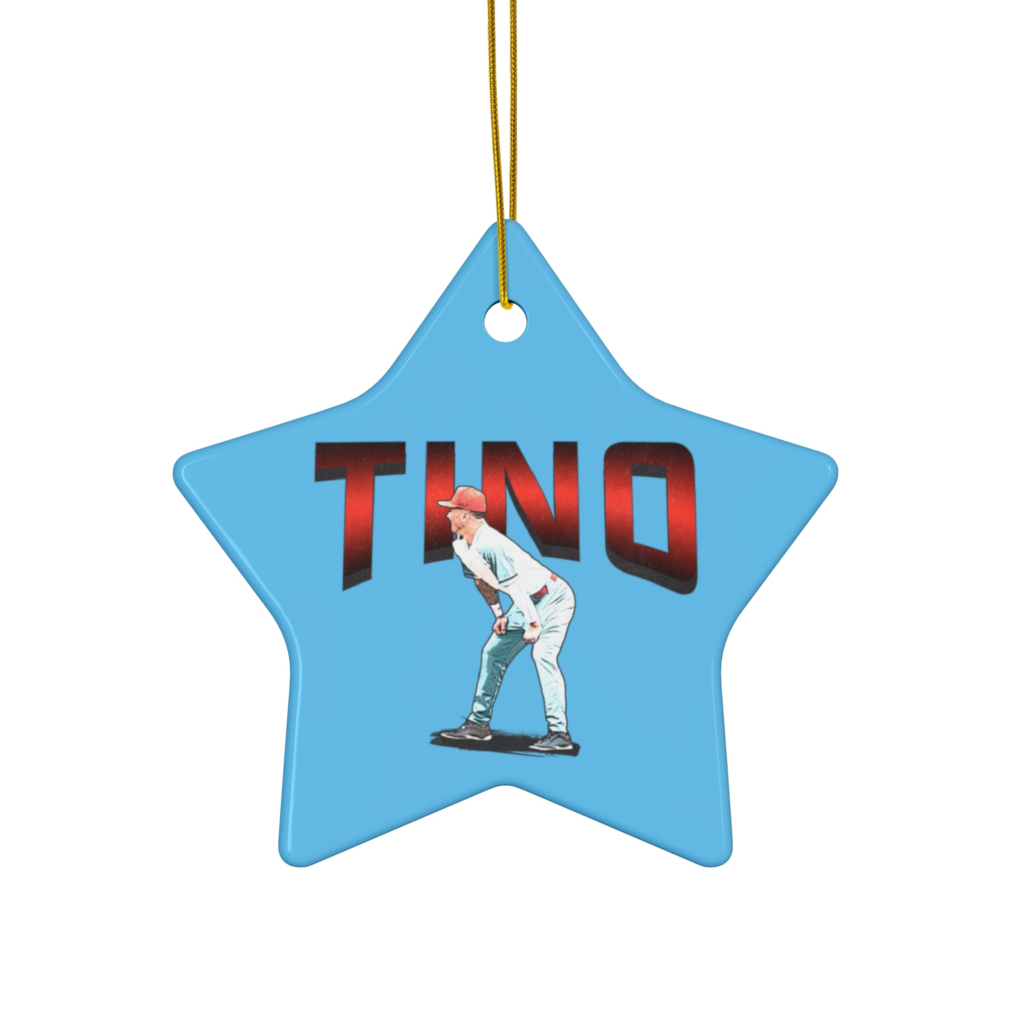 Santino Harwood Ceramic Ornament
