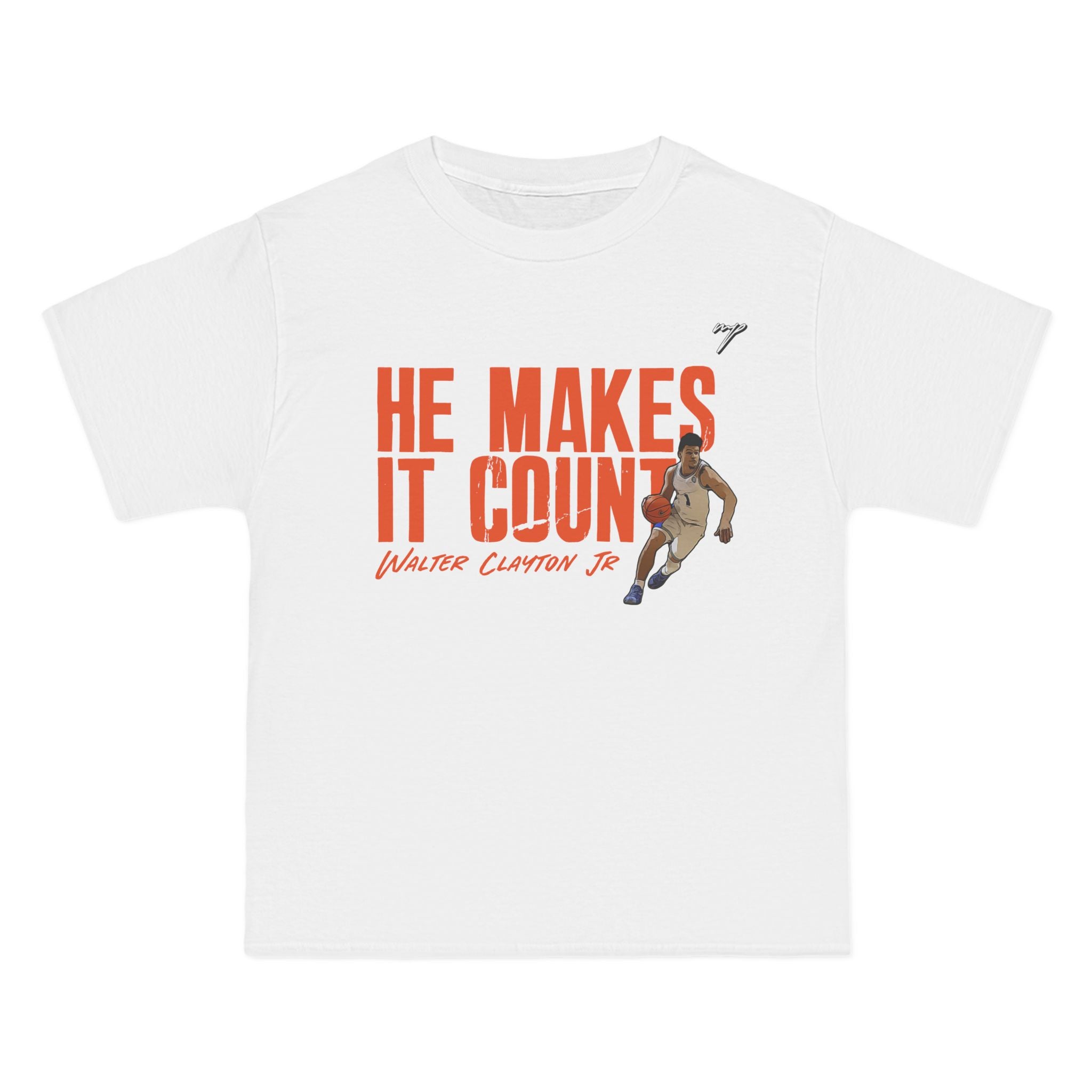 Walter Clayton Jr. HE MAKES IT COUNT Tee Shirt