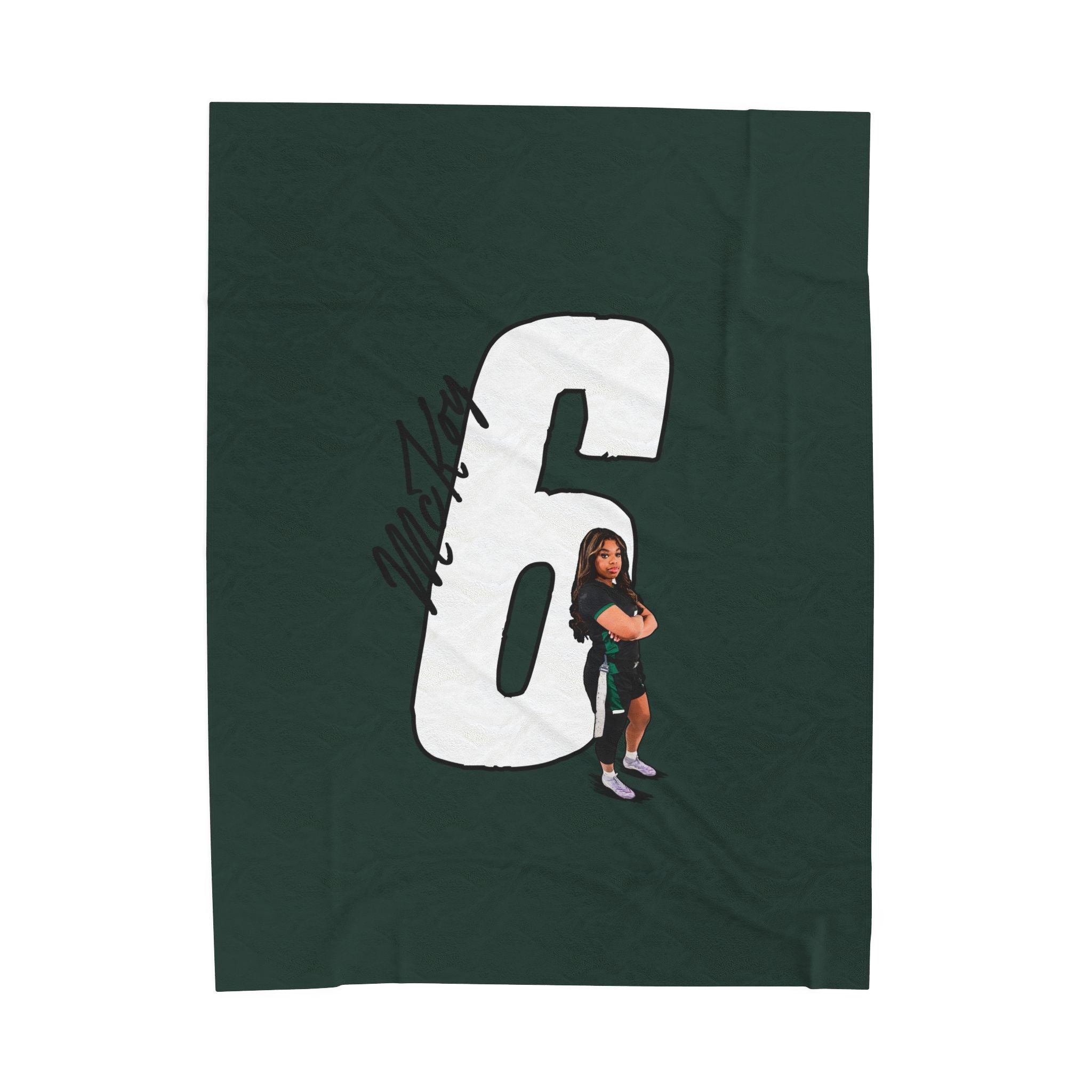 Kris'Shyia McKoy Velveteen Plush Blanket