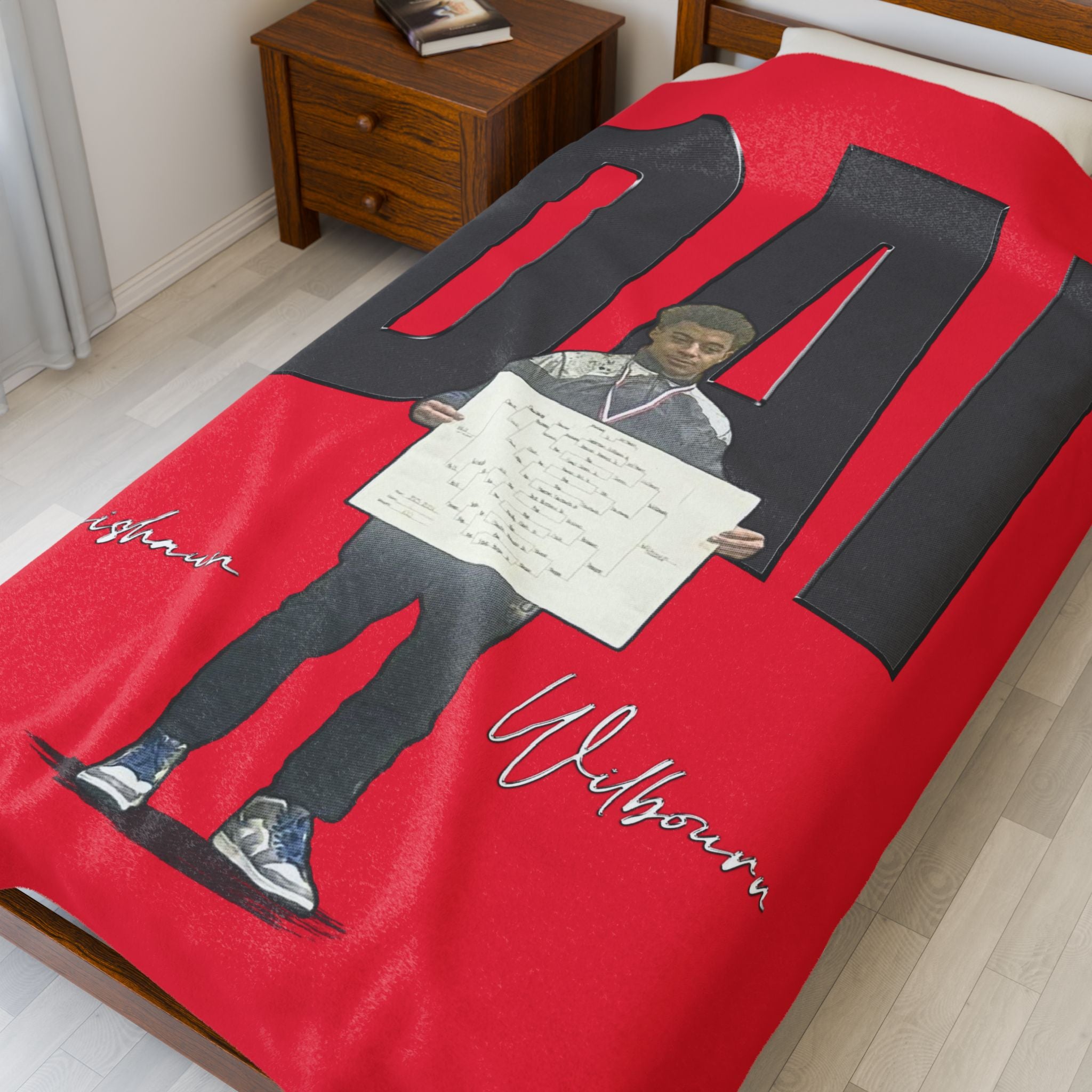Daishaun Wilbourn Velveteen Plush Blanket