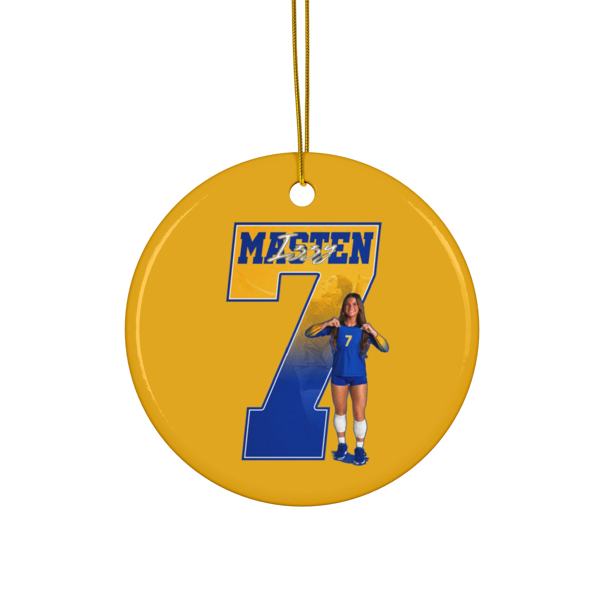 Izzy Masten Ceramic Ornament