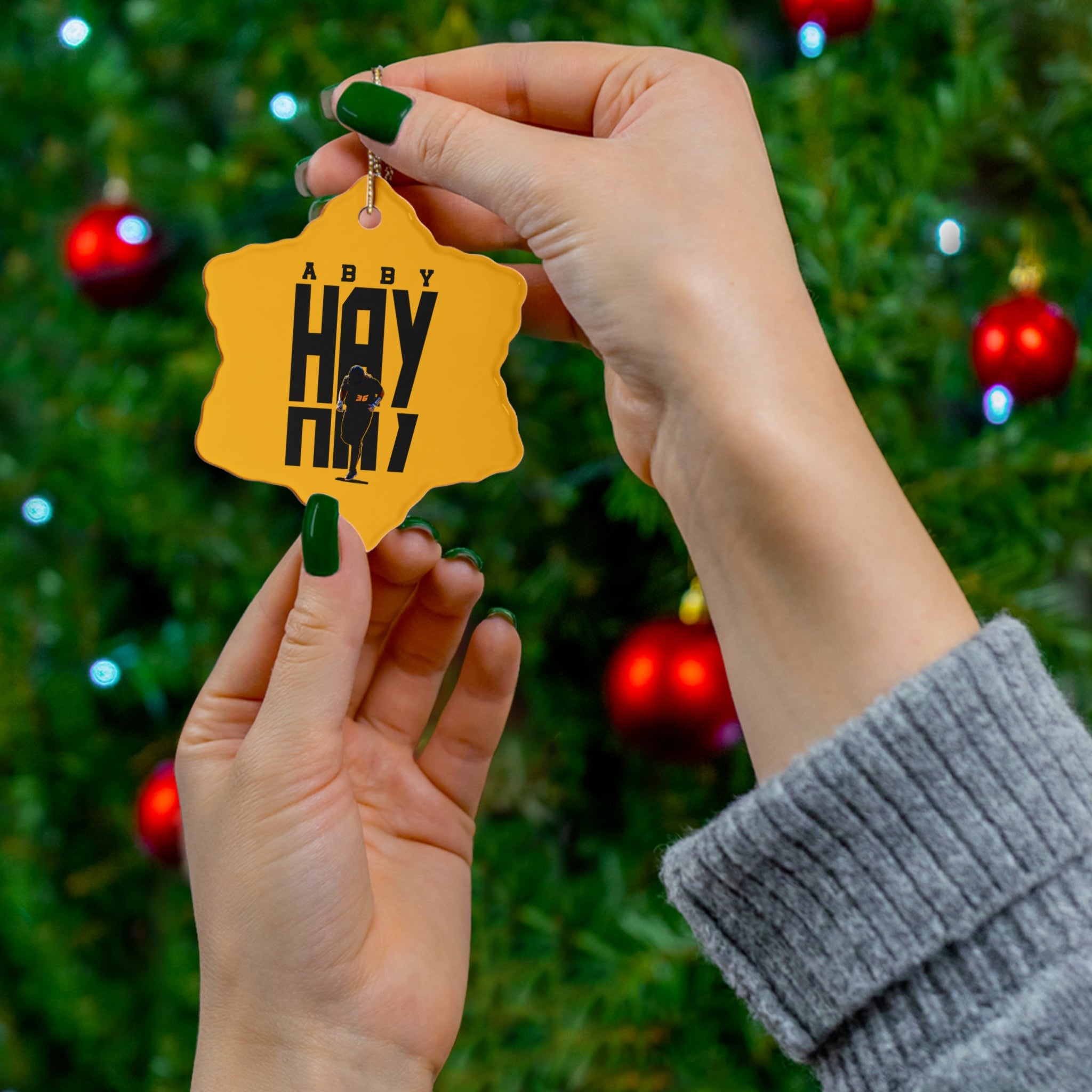 Abby Hay Ceramic Ornament