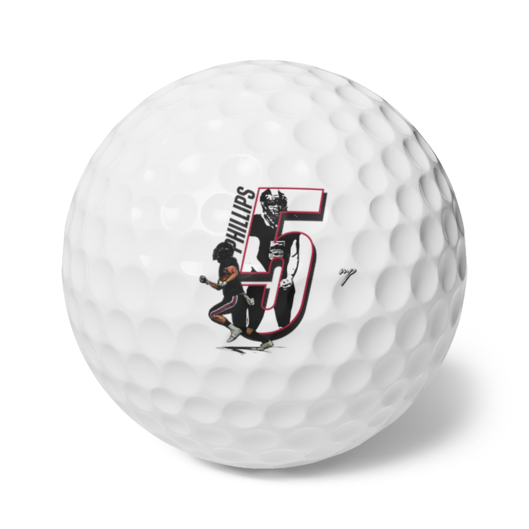 Nate Phillips Golf Balls, 6pc