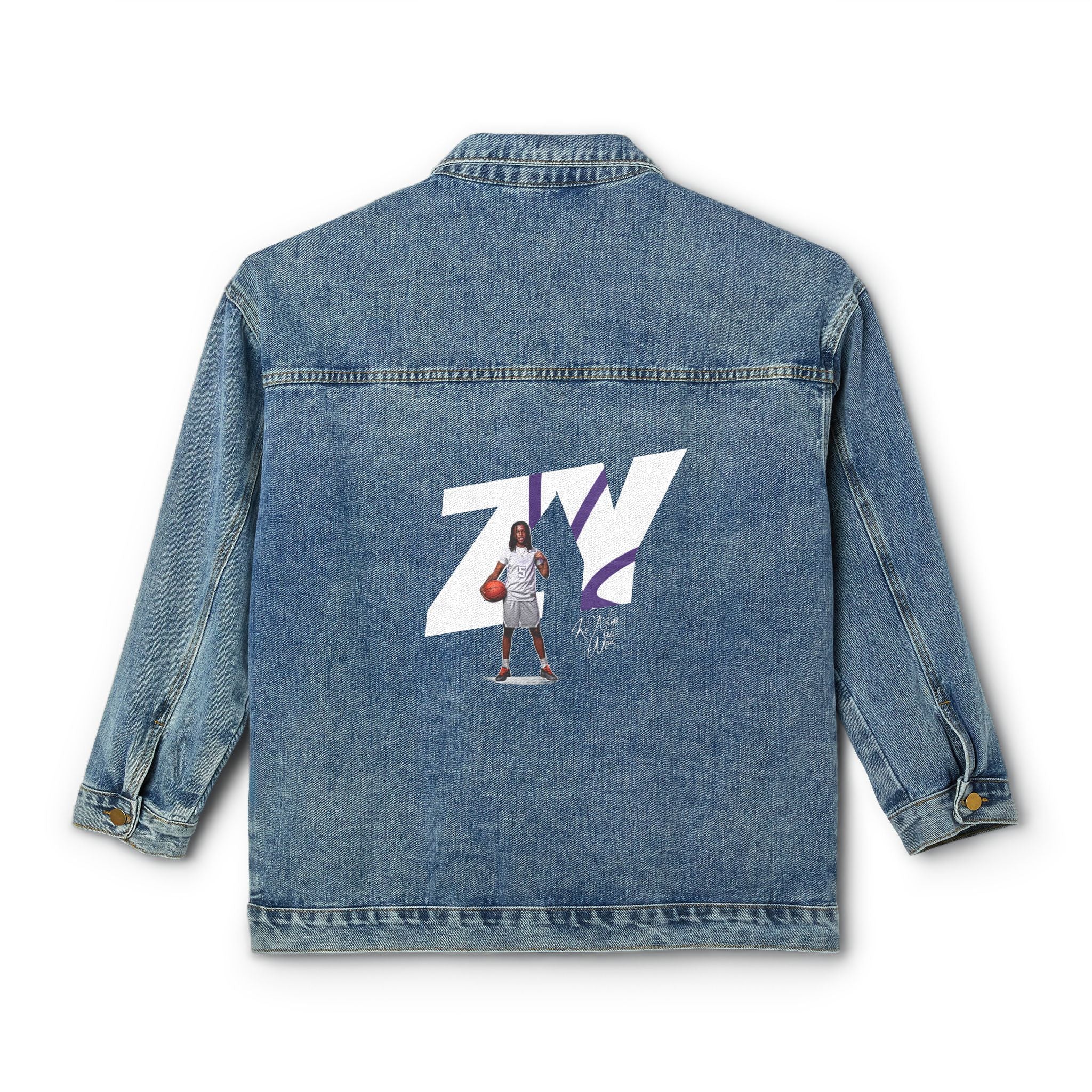 Ke'Niya White Denim Jacket