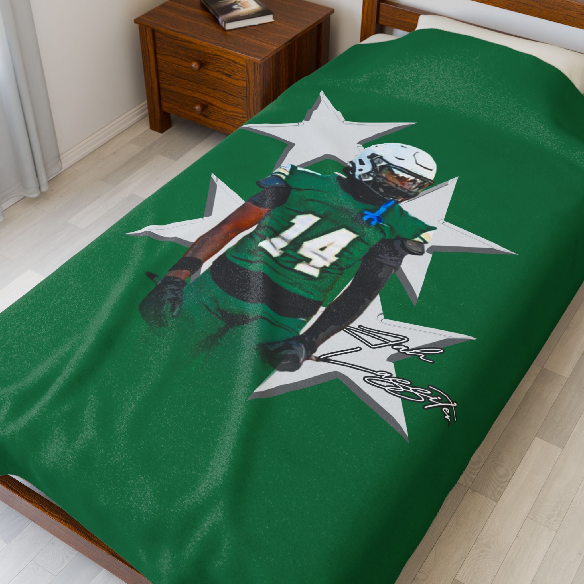 Jah Lassiter Velveteen Plush Blanket