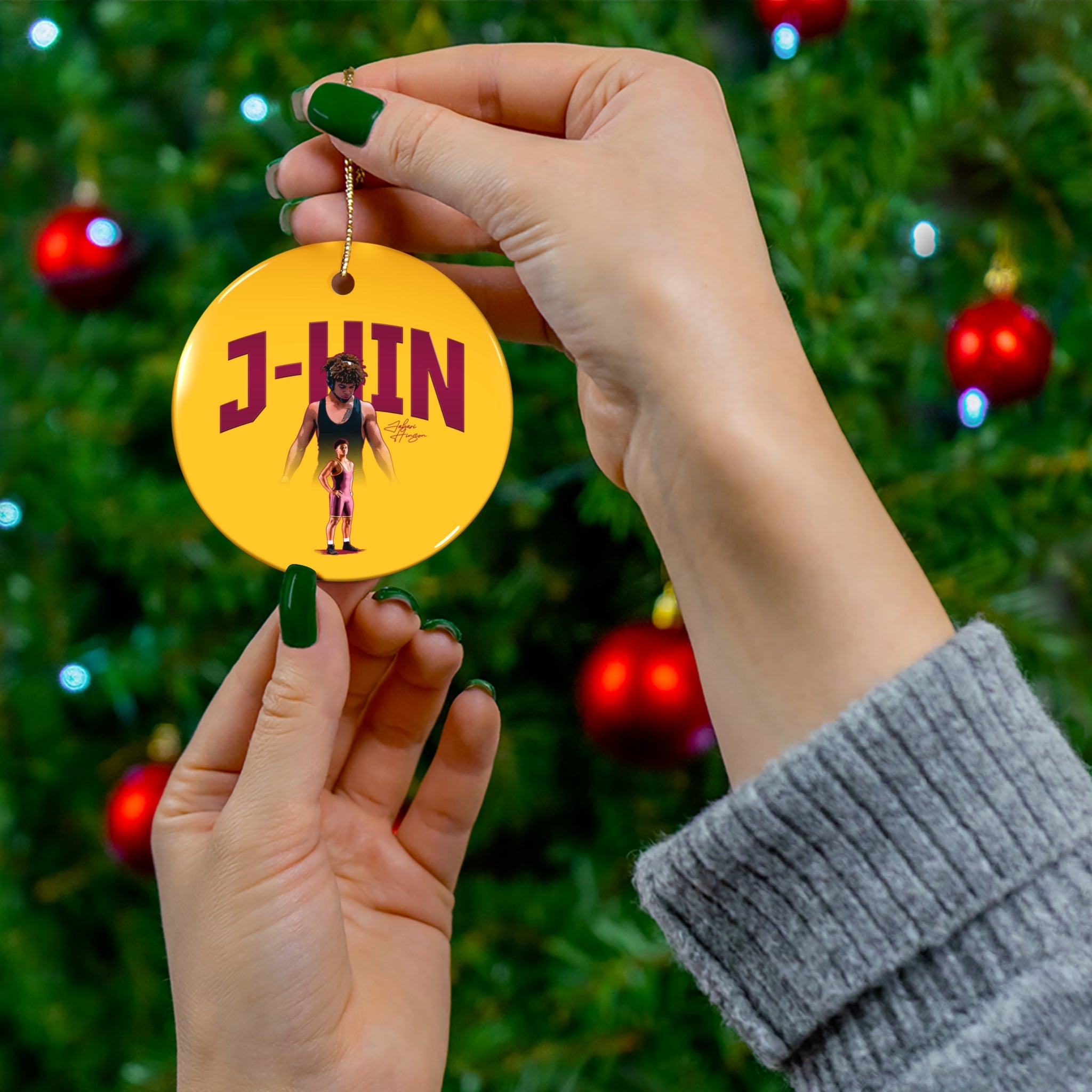 Jabari Hinson Ceramic Ornament