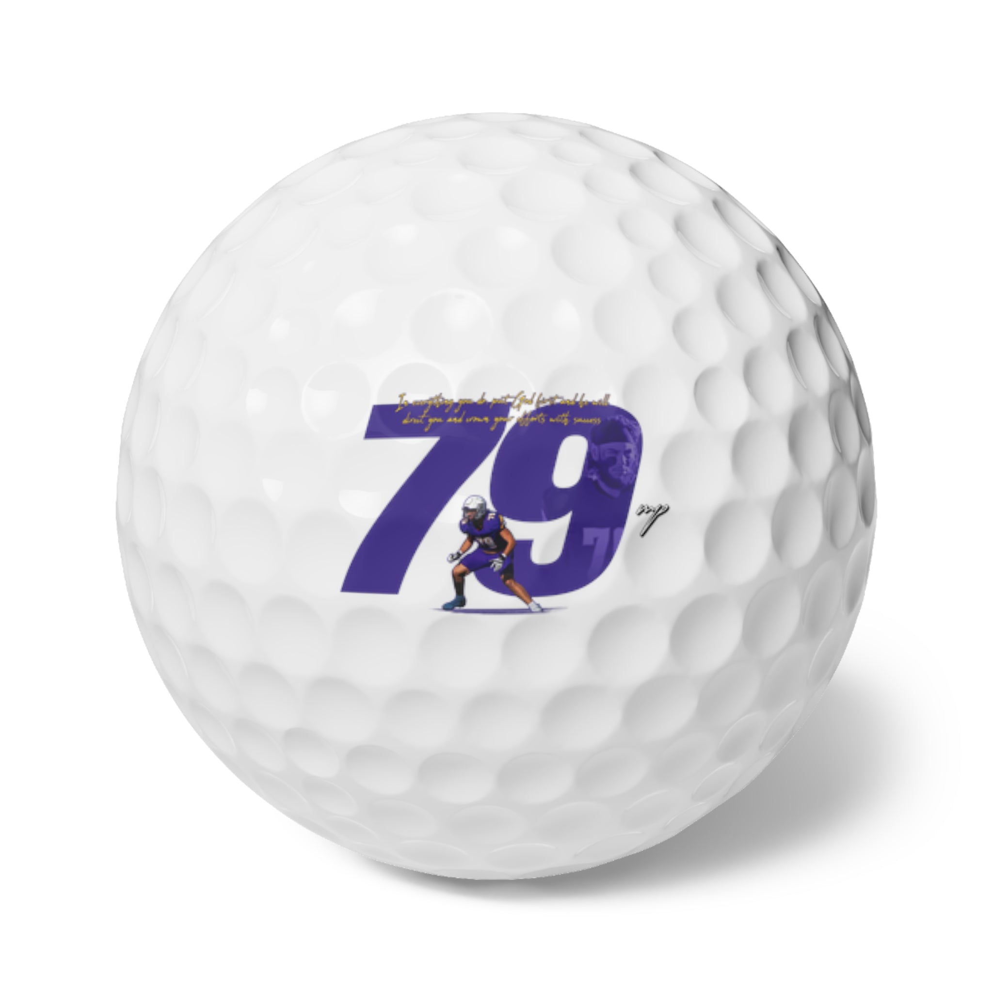 Daniel Zdroik Golf Balls, 6pc