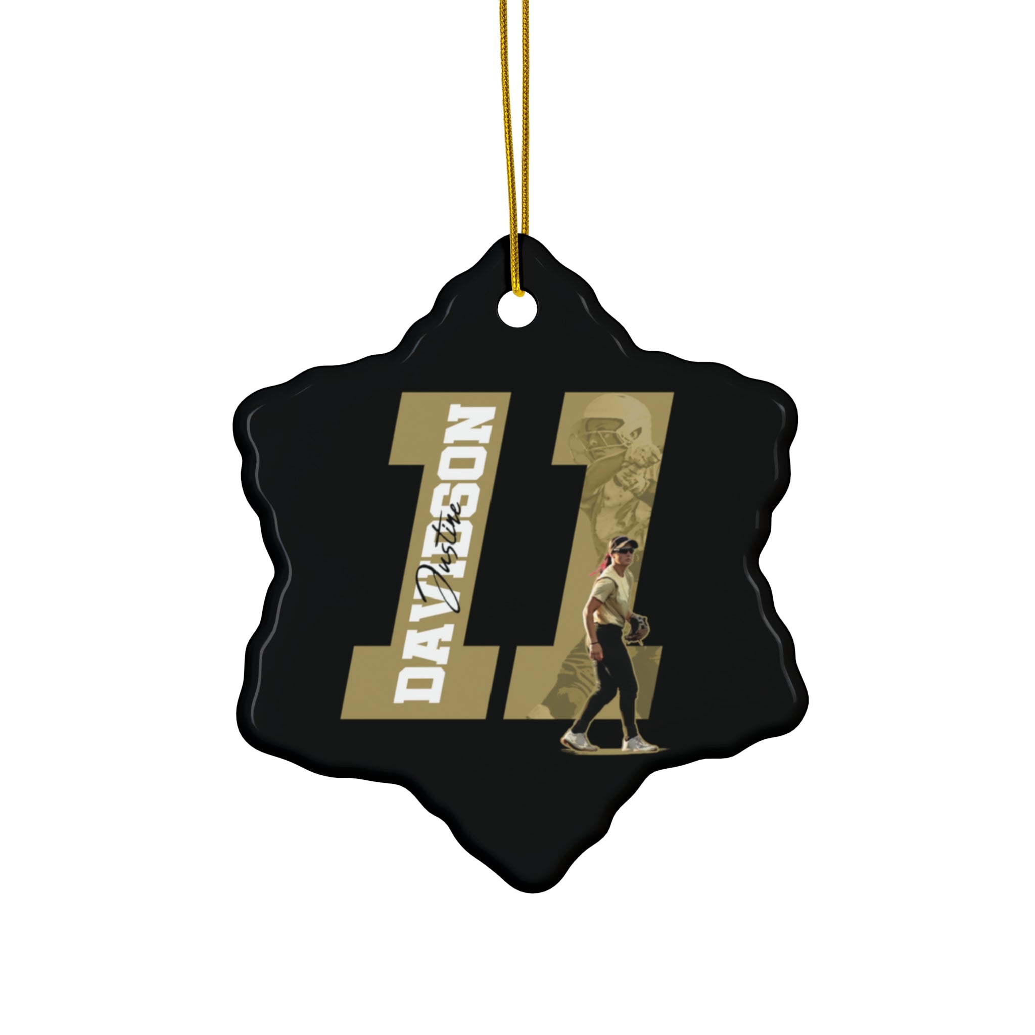 Justine Davidson Ceramic Ornament