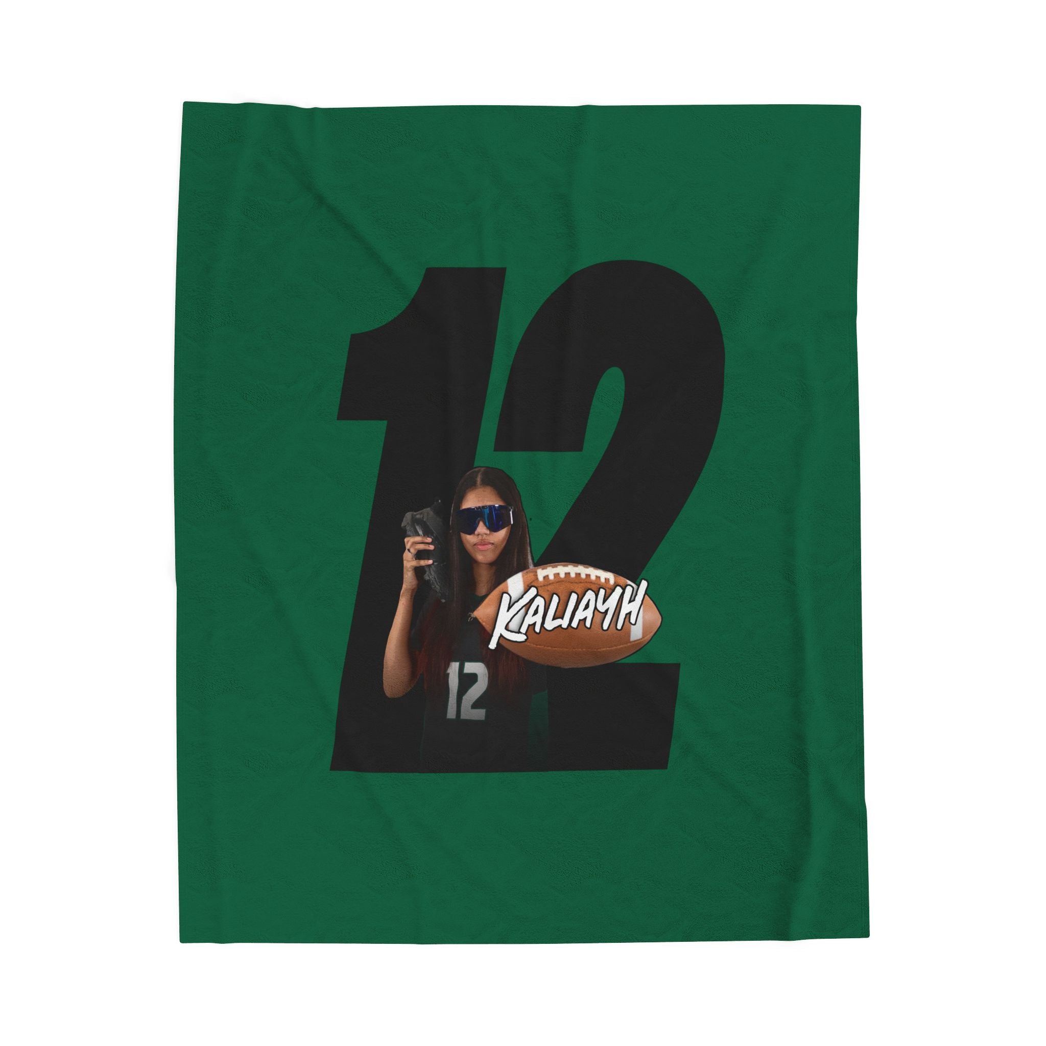 Kaliayh Brown Velveteen Plush Blanket