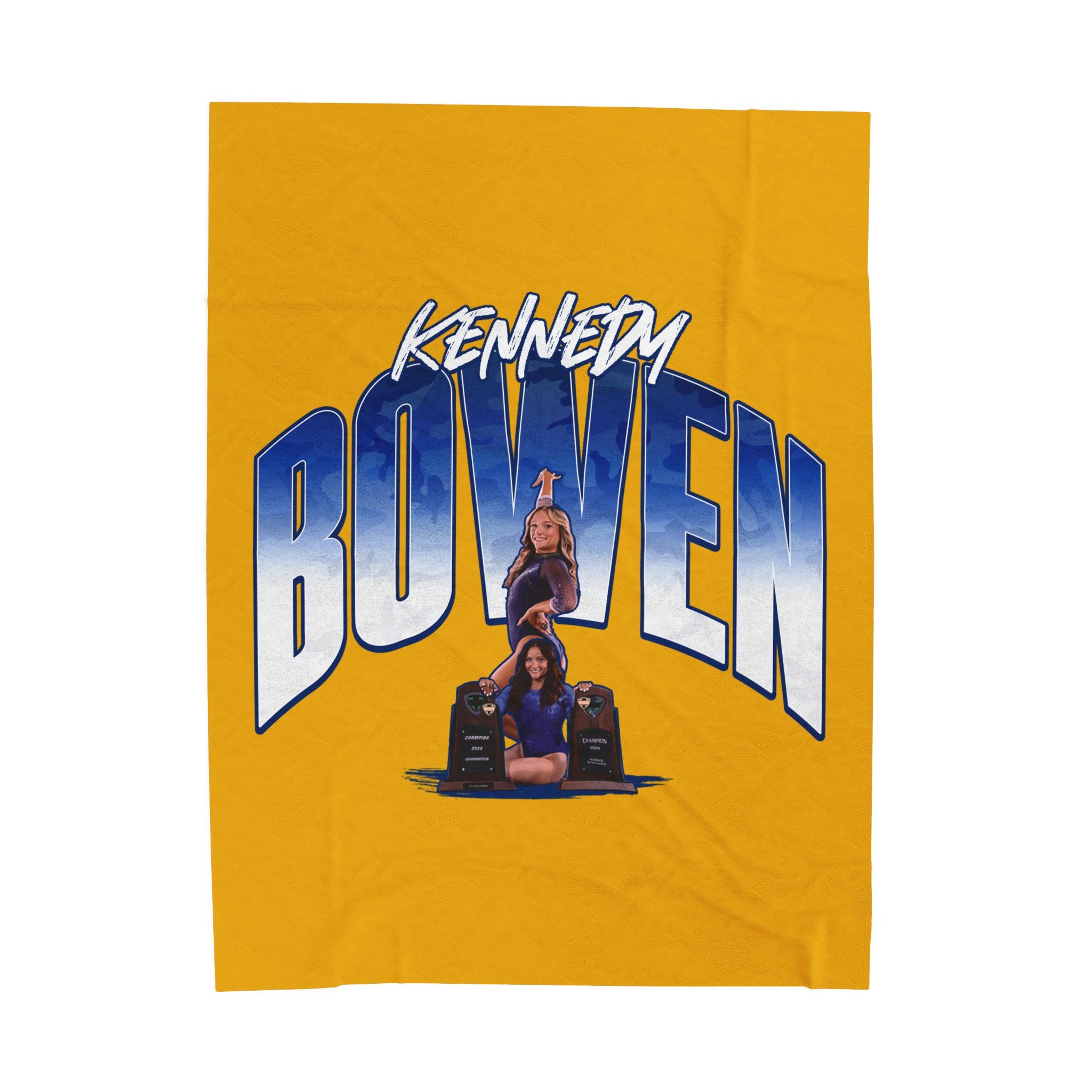 Kennedy Bowen Velveteen Plush Blanket
