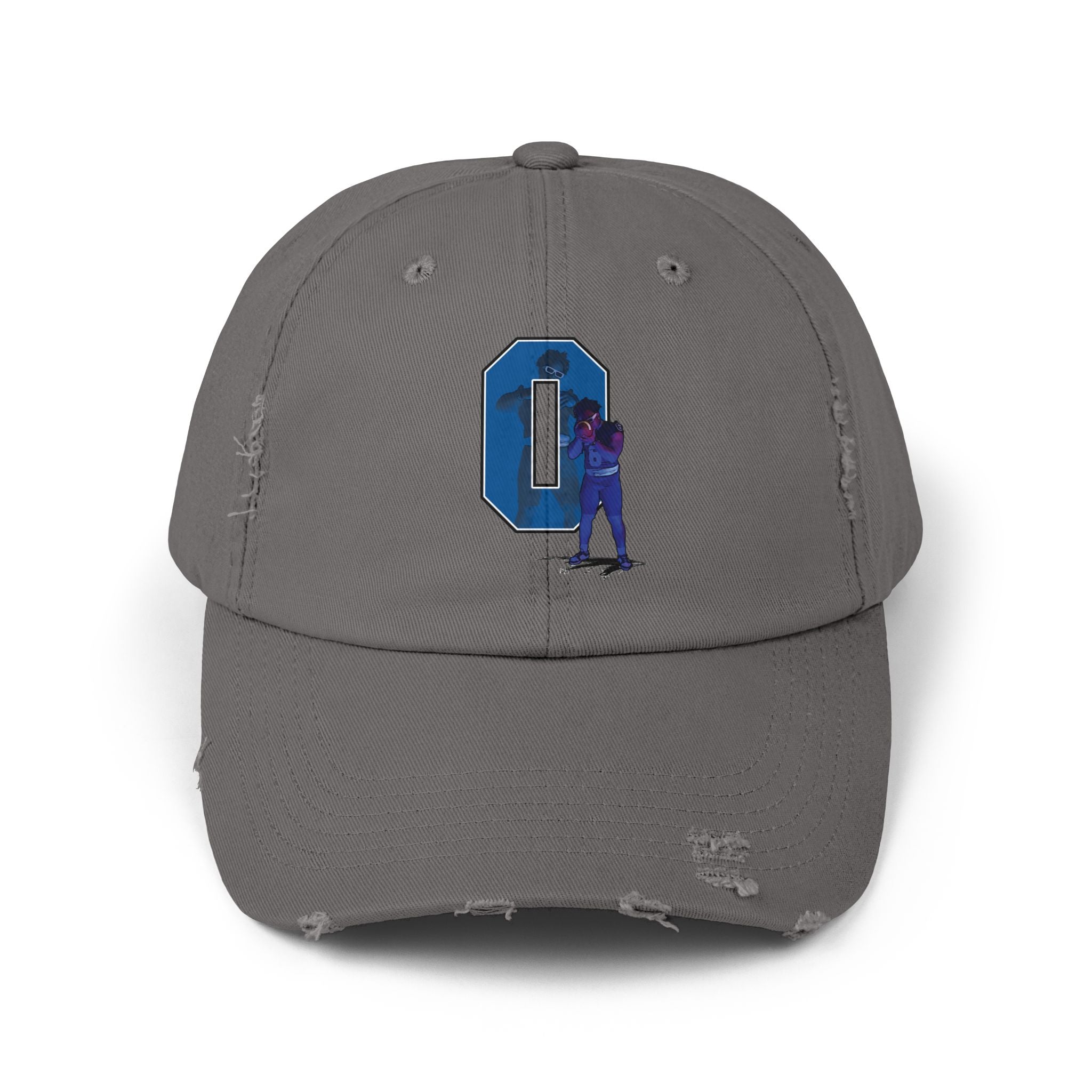 Trenton White Distressed Dad Cap
