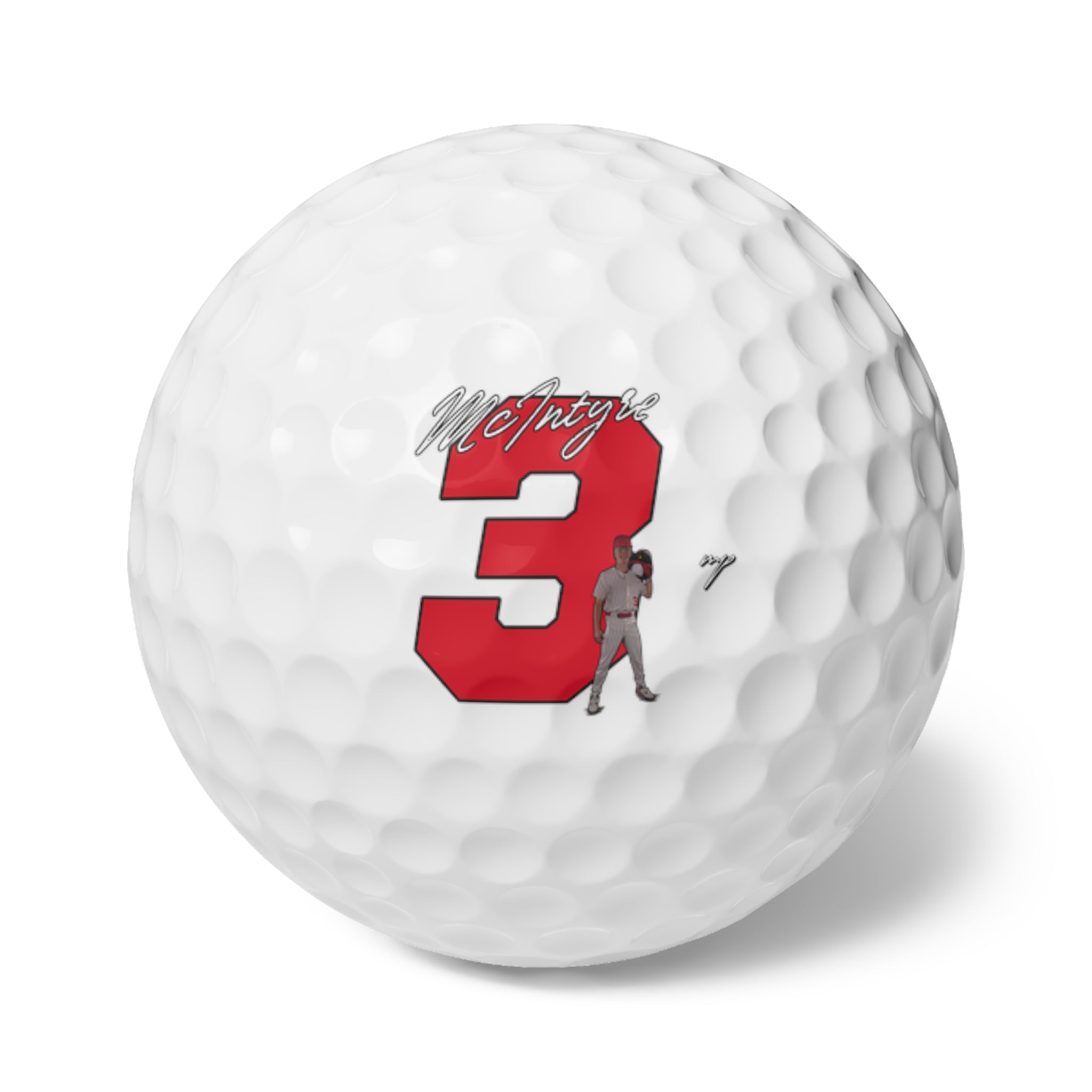 Charlie McIntyre Golf Balls, 6pc