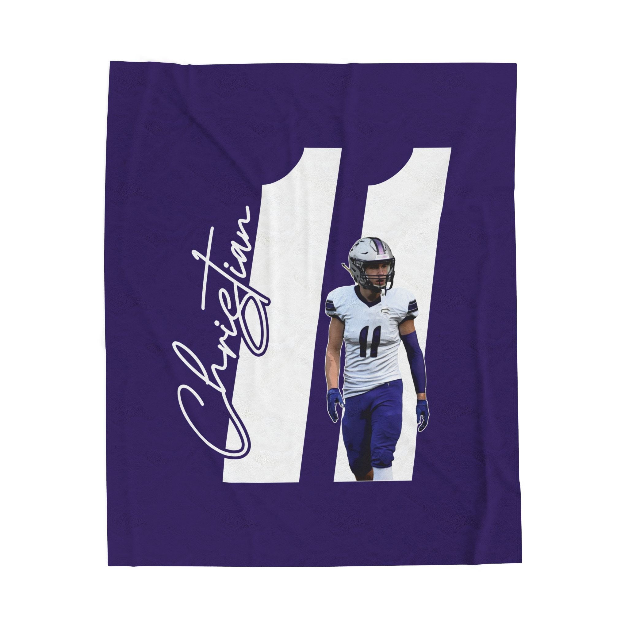Ethan Christian Velveteen Plush Blanket