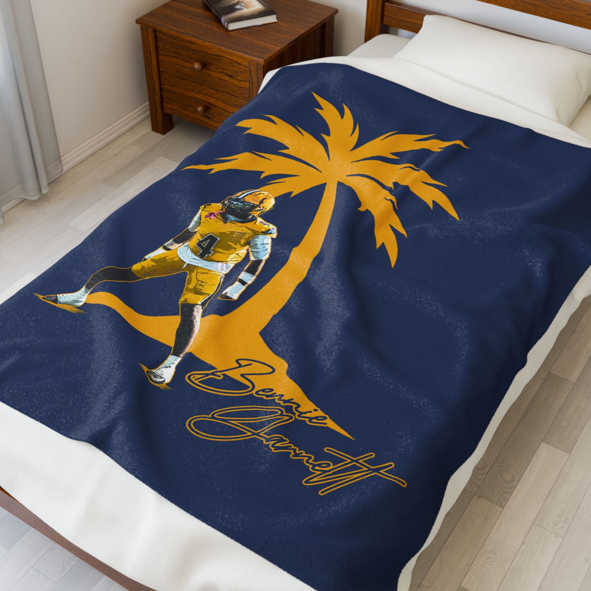 Bennie Garnett Velveteen Plush Blanket