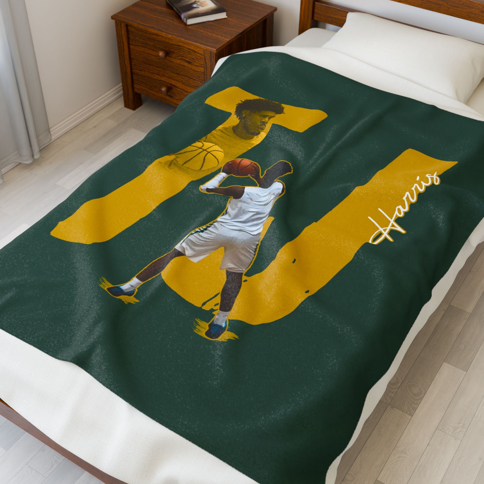TJ Harris Velveteen Plush Blanket